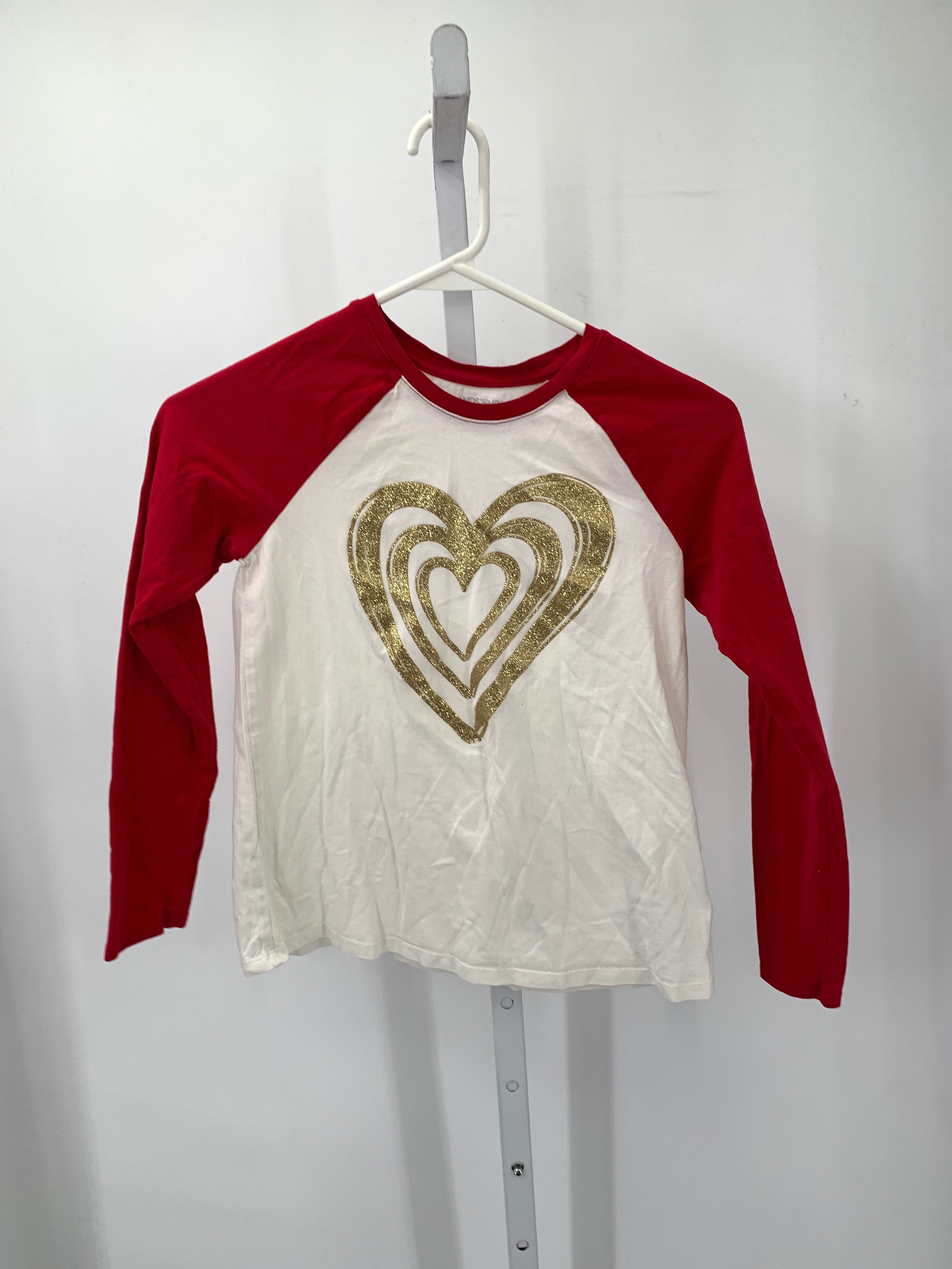 Lands End Size 10-12 Girls Long Sleeve Shirt