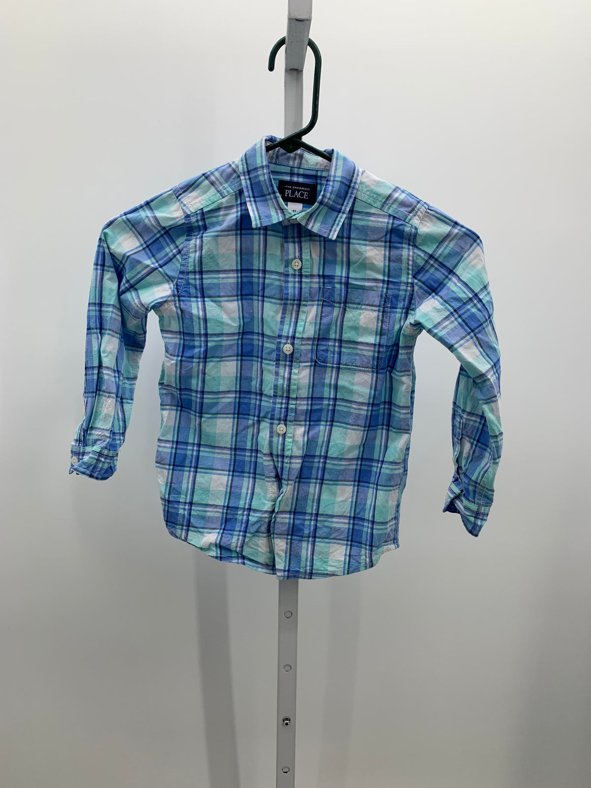 PLAID BTN DOWN