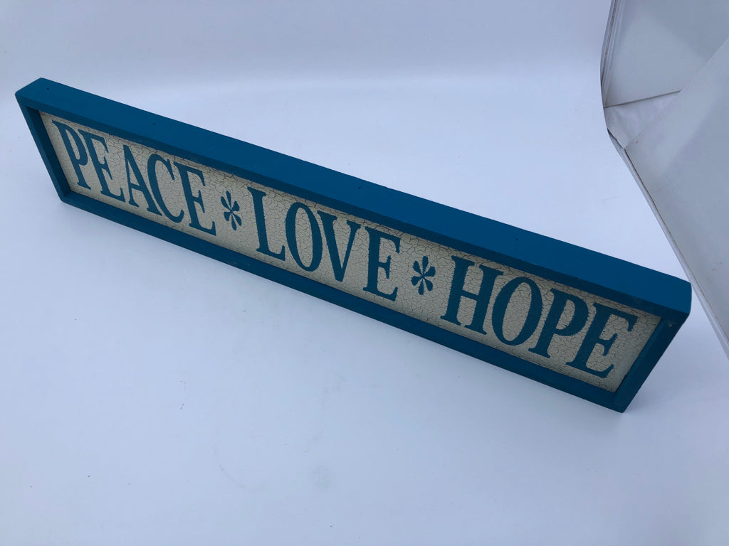 PEACE * LOVE * HOPE WALL ART.
