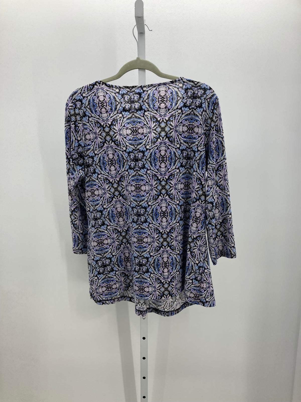 Croft & Barrow Size Large Misses 3/4 Sleeve Shirt