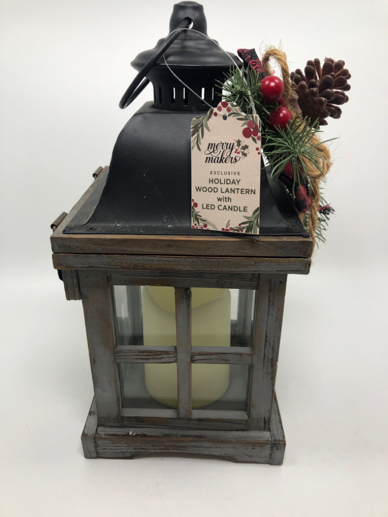 LED CANDLE LANTERN W/WINTER PIP.
