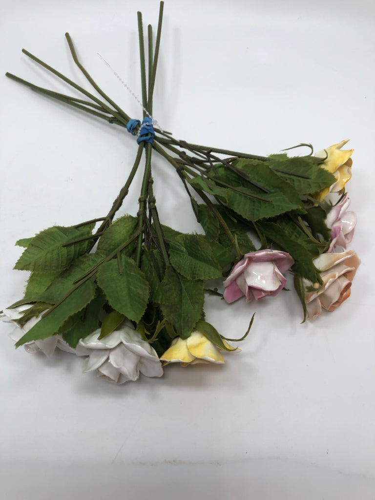 CERAMIC ROSE BOUQUET.