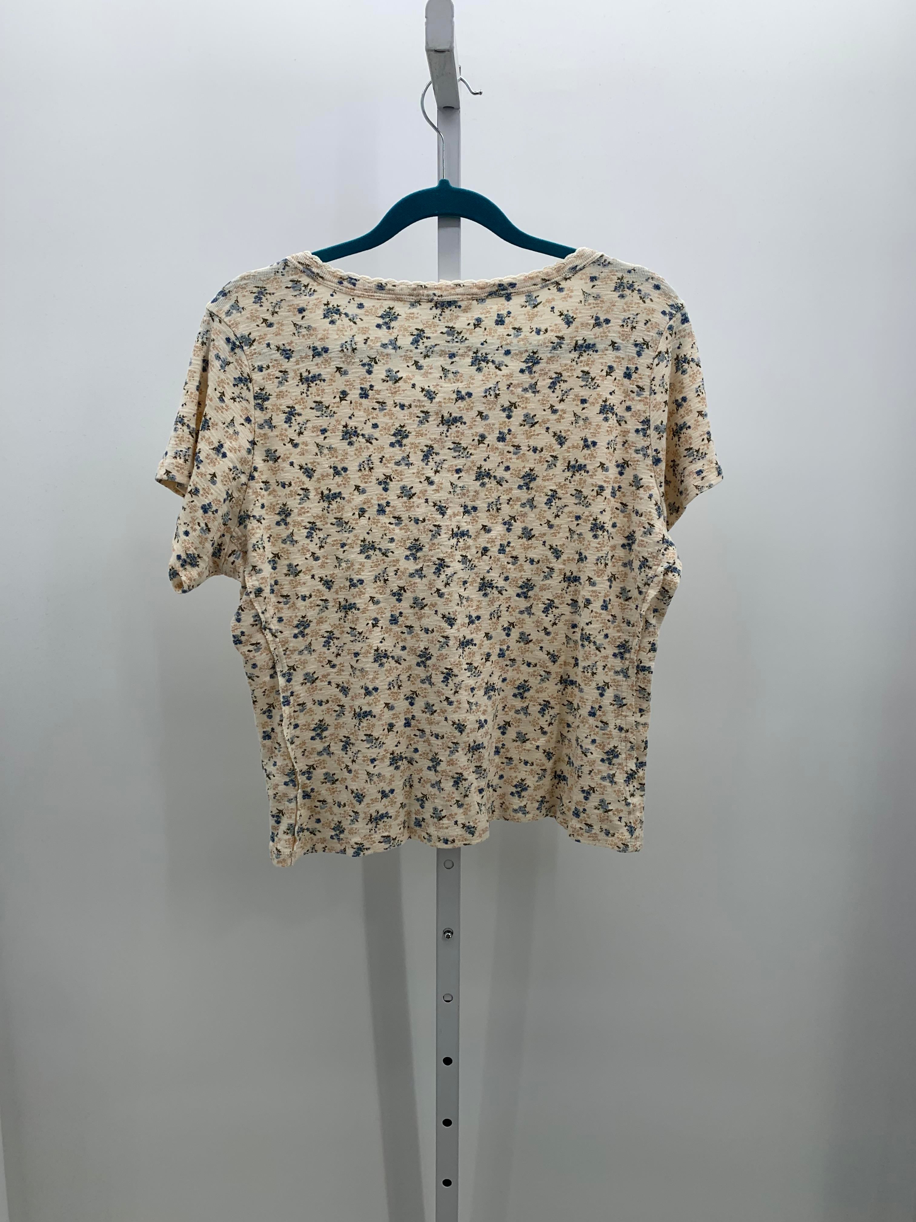 Lucky Brand Size Extra Large Misses Short Sleeve Shirt