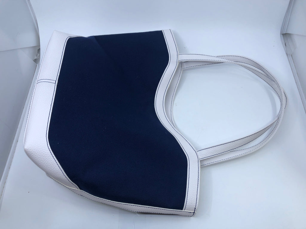 Navy/White Tote Bag