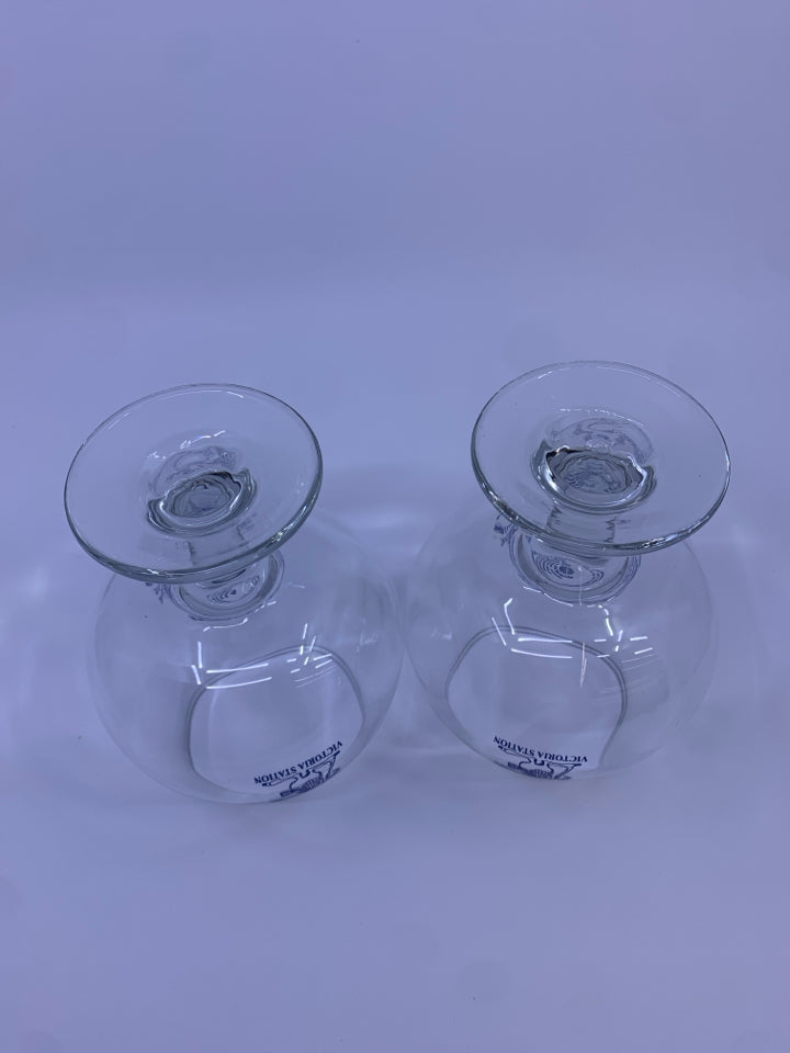 2 WHARF RAT GLASSES W/ RECIPE.