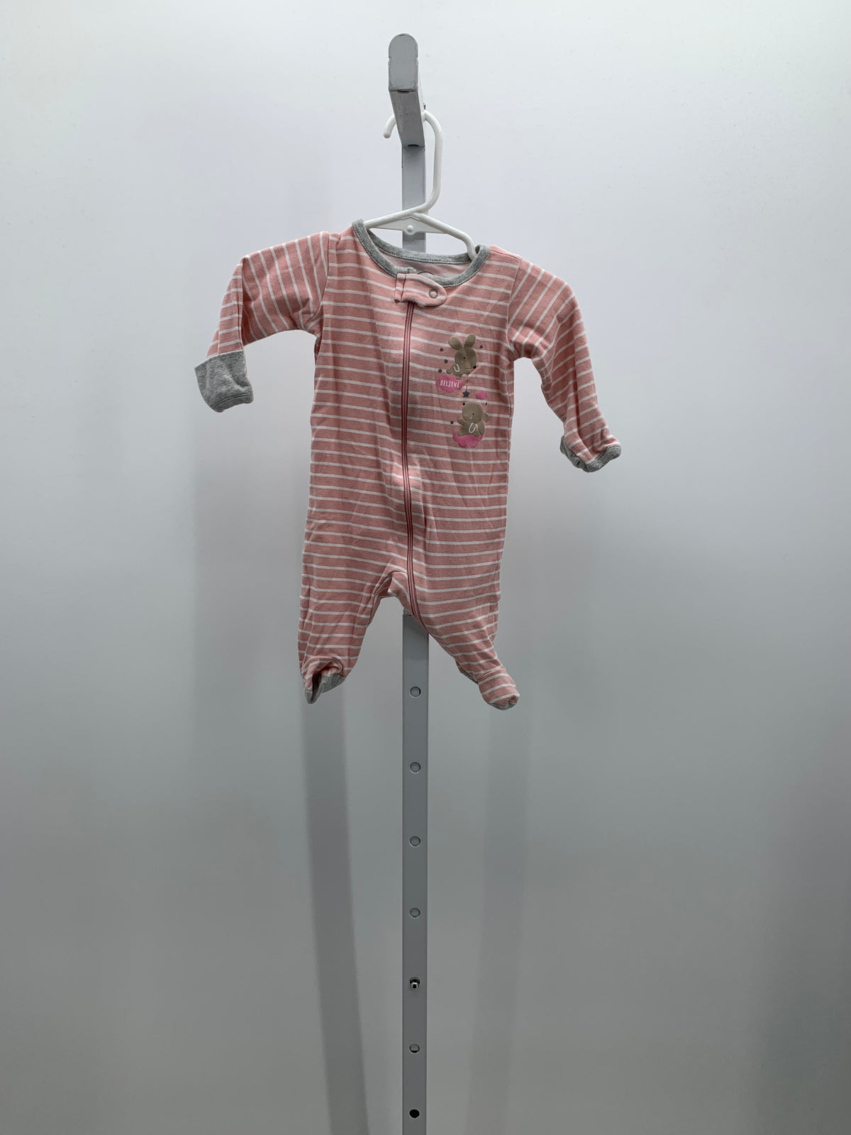 Wonder Nation Size Newborn Girls Long Slv. Romper