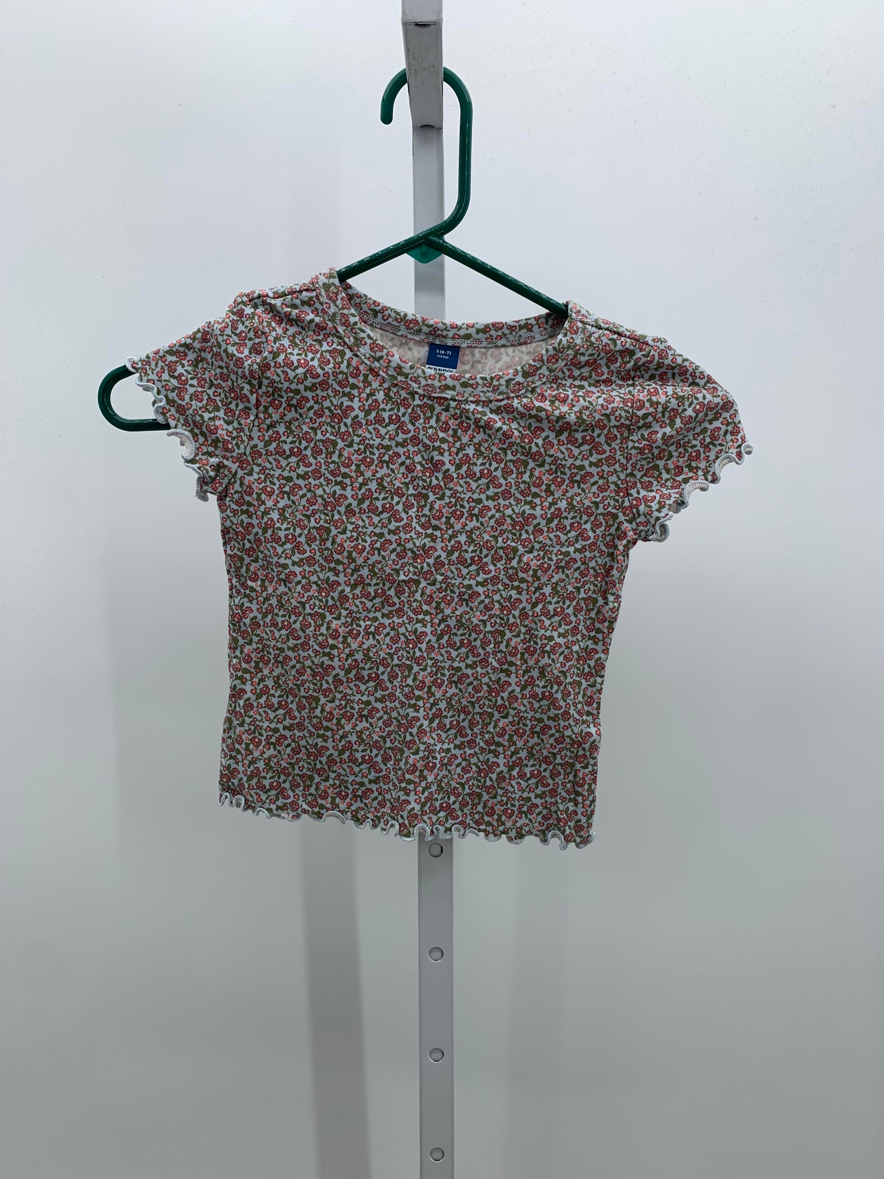 Old Navy Size 6-7 Girls Short Sleeve Shirt