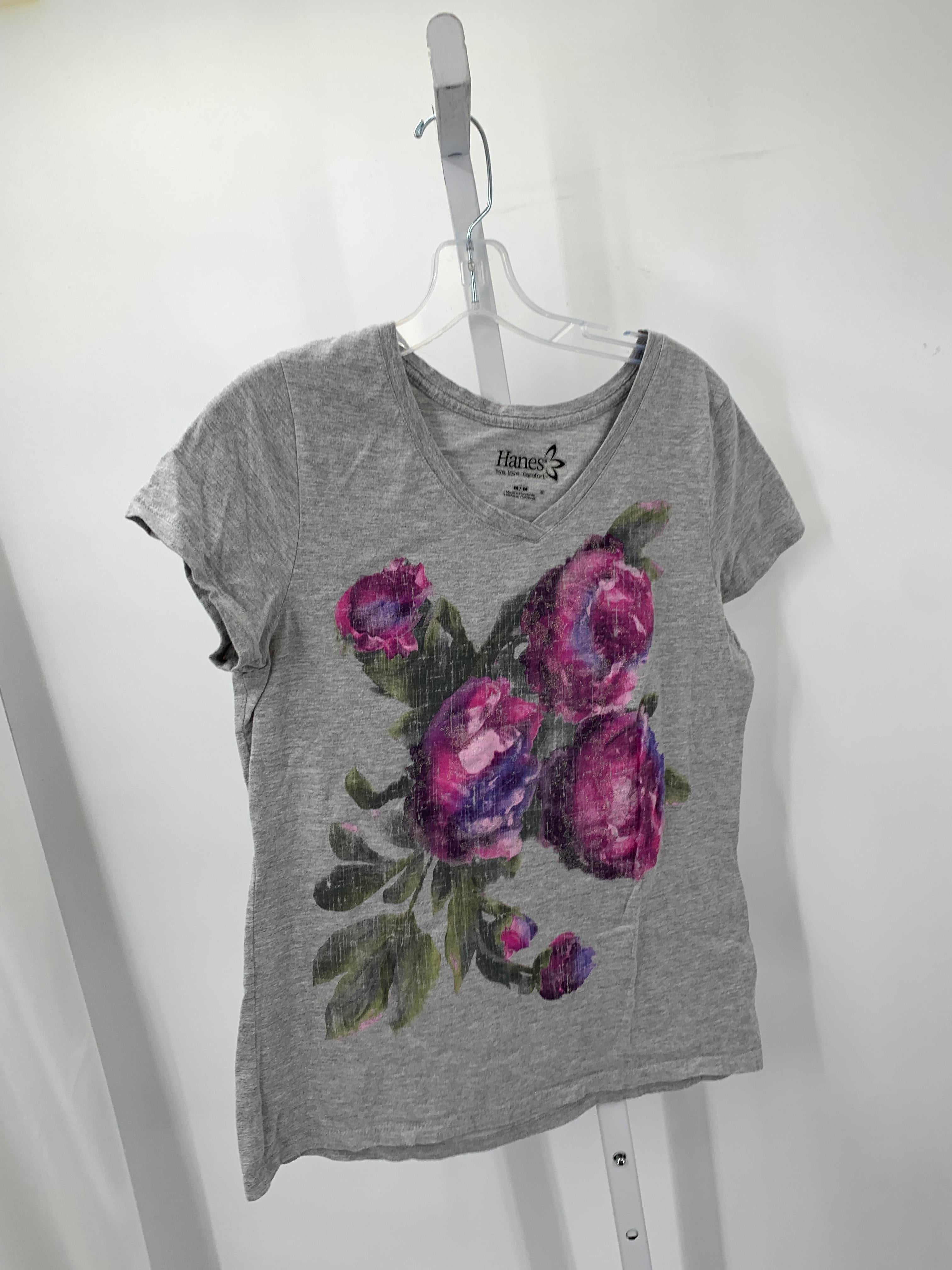 Hanes Size Medium Misses Short Sleeve Shirt