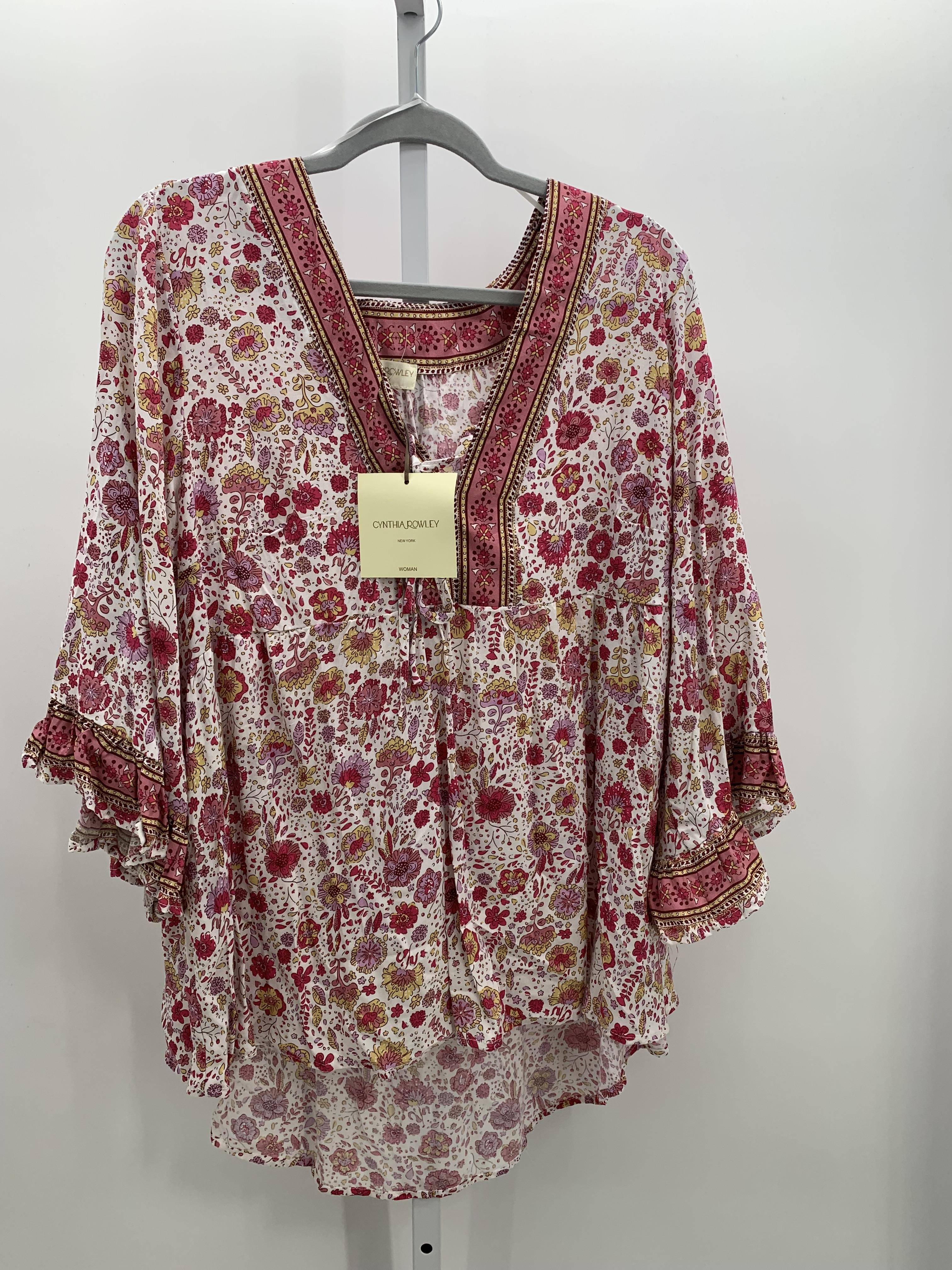 Cynthia Rowley Size 1X Womens 3/4 Sleeve Shirt