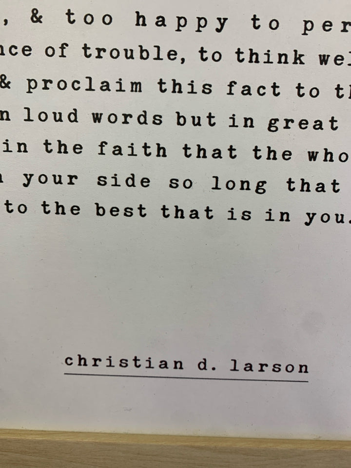 PROMISE YOURSELF WOOD WALL ART.