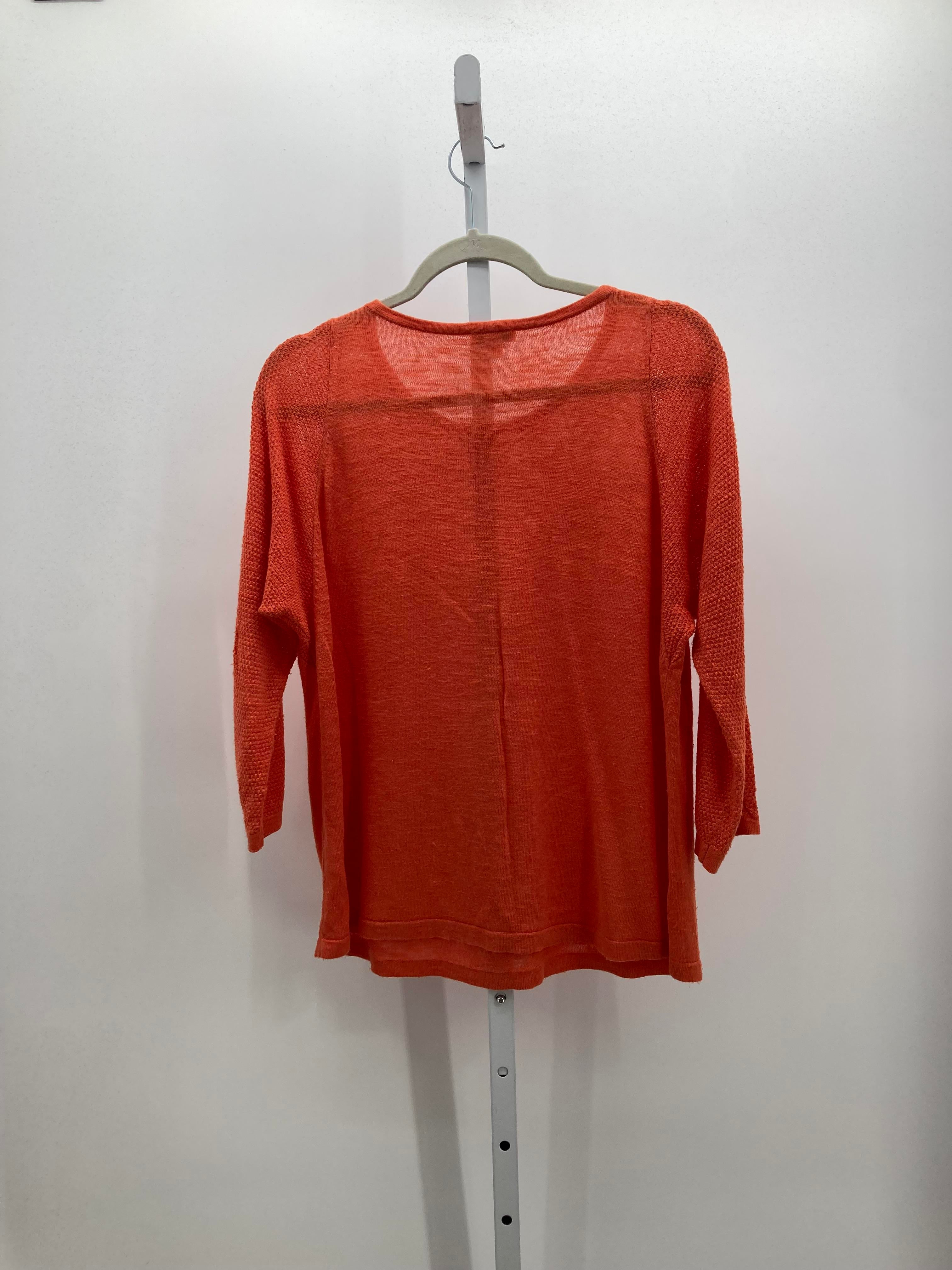 J-Jill Size Large Petite Petite 3/4 Sleeve Sweater
