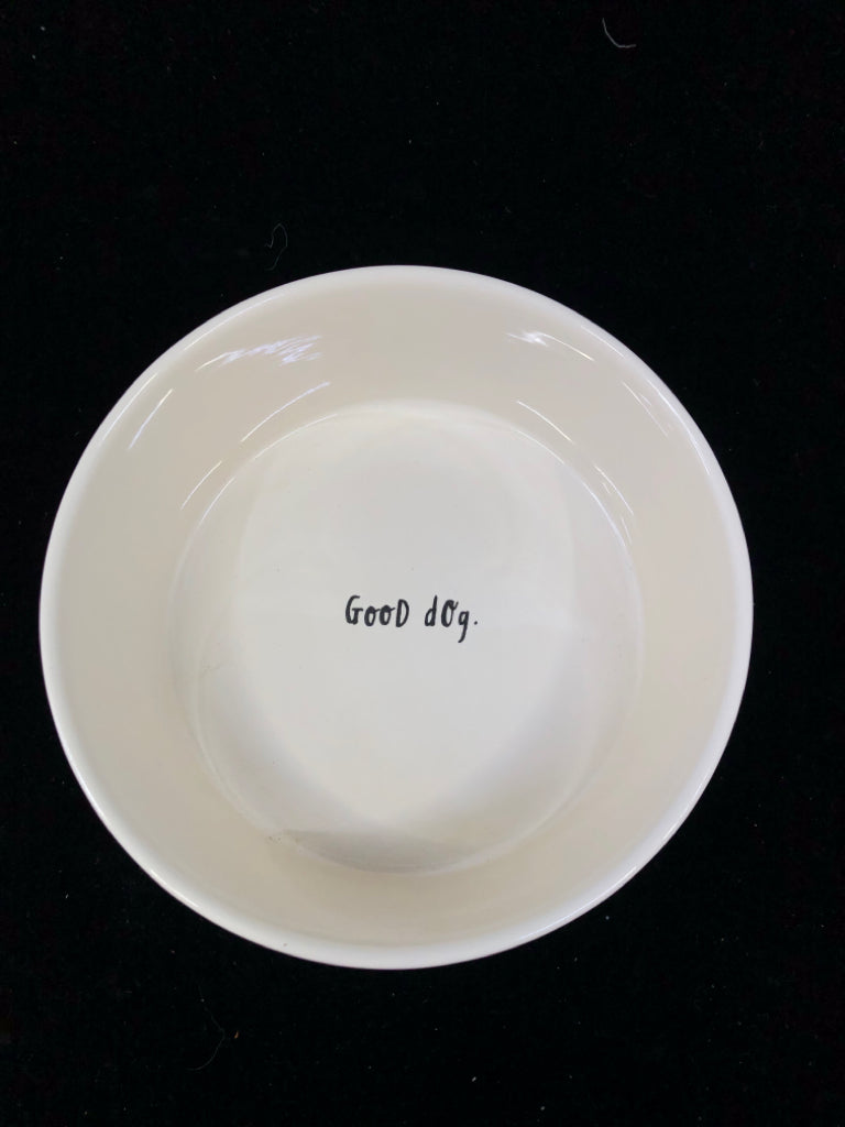 RAE DUNN GOOD DOG PET DISH.