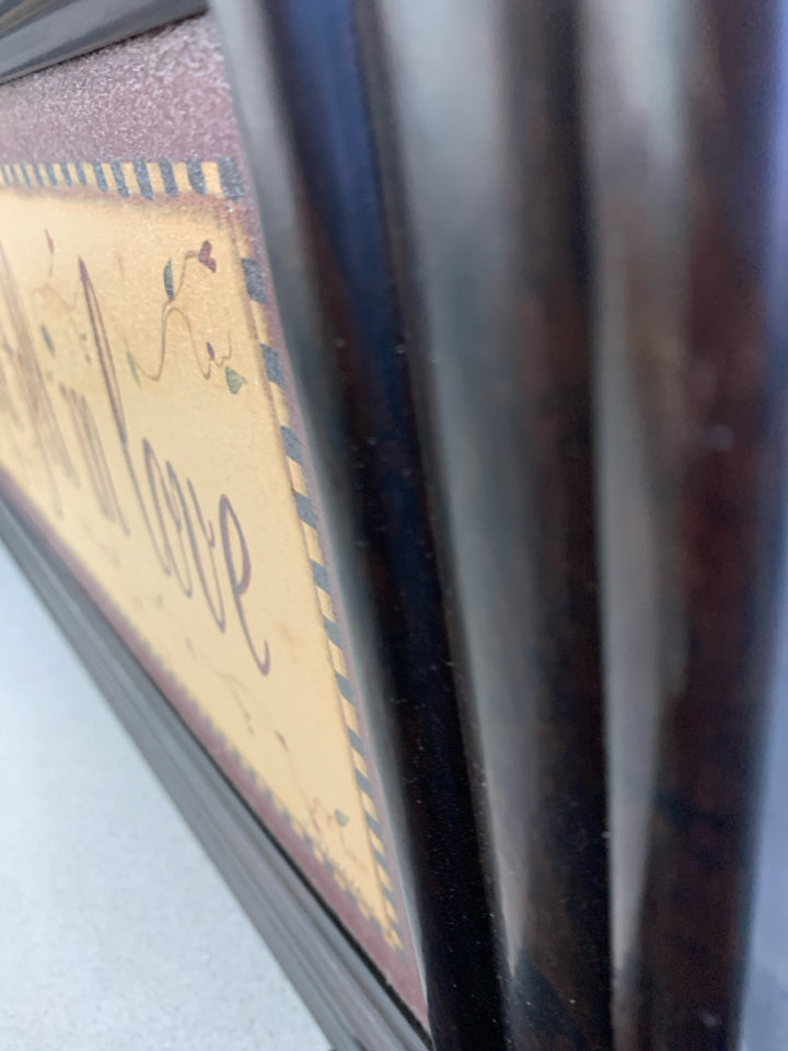 ALL BECAUSE TWO PEOPLE FELL IN LOVE-FRAMED PRINT.