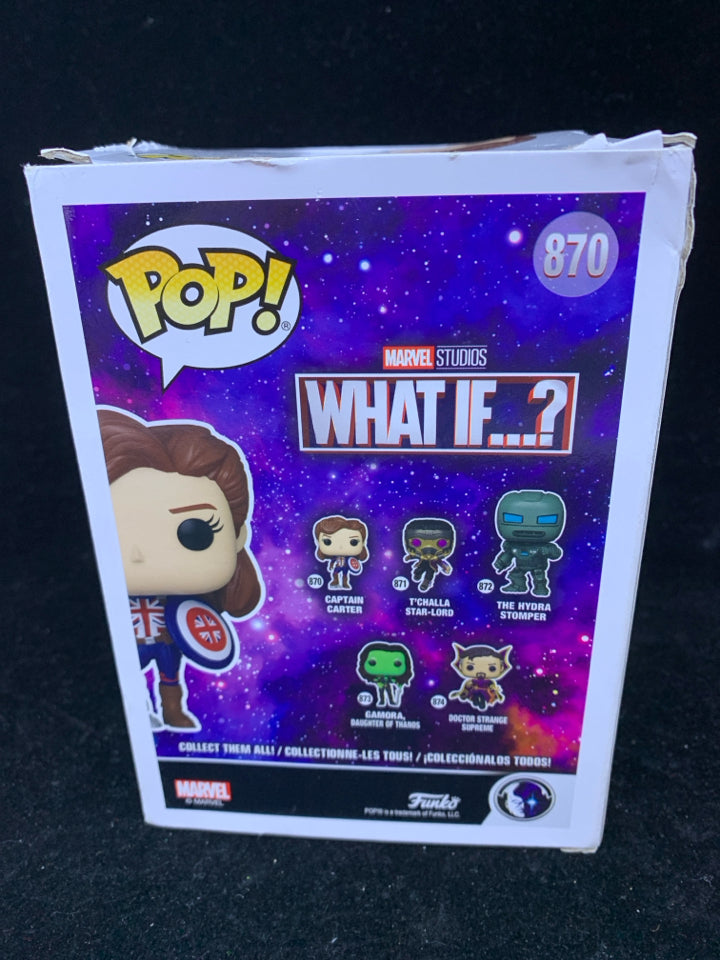 NIB WHAT IF- CAPTAIN CARTER FUNKO POP #870.