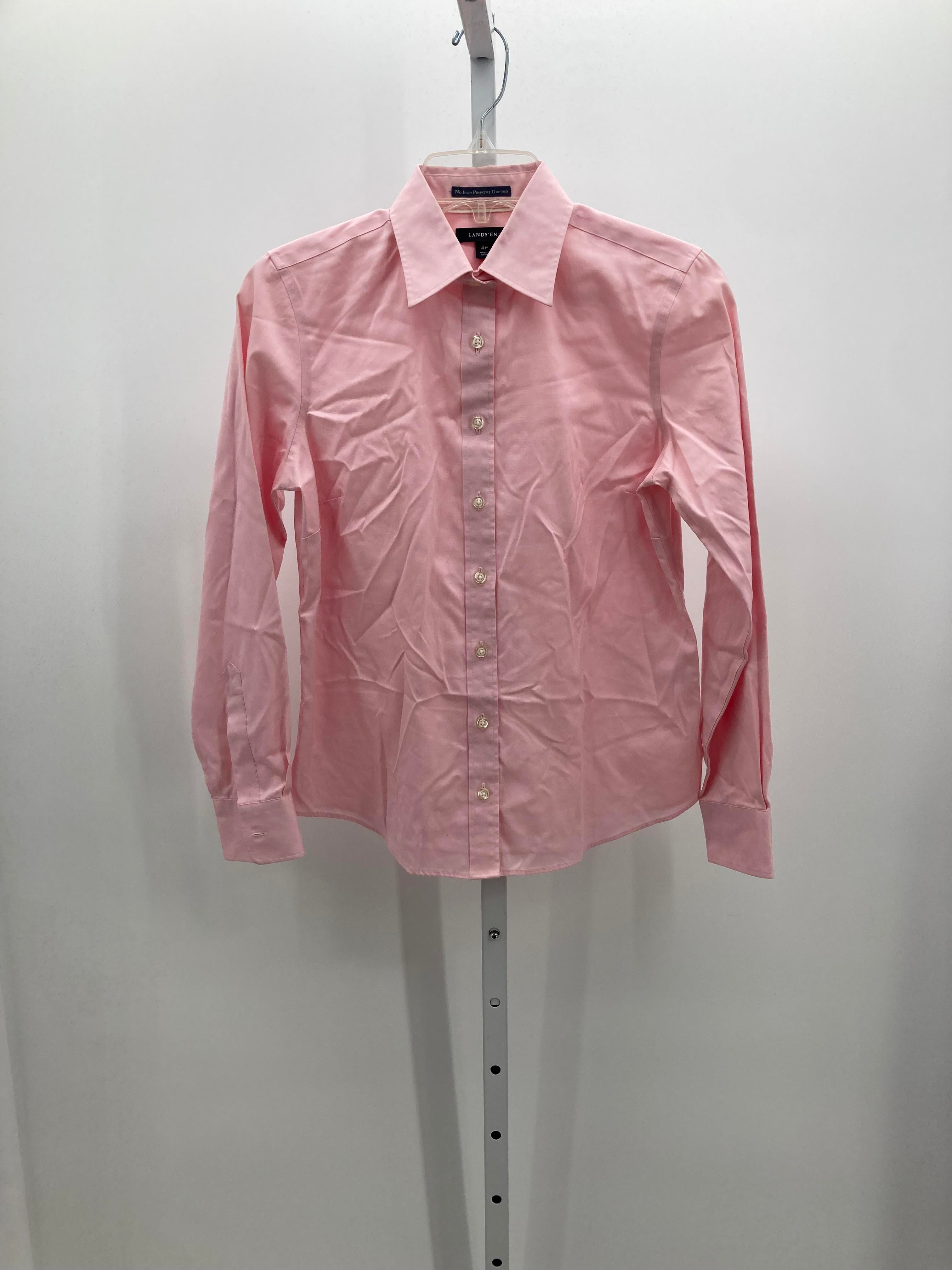 Lands End Size 4 Petite Petite Long Sleeve Shirt