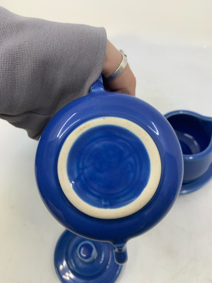 VTG SUGAR BOWL/CREAMER+ TRAY.