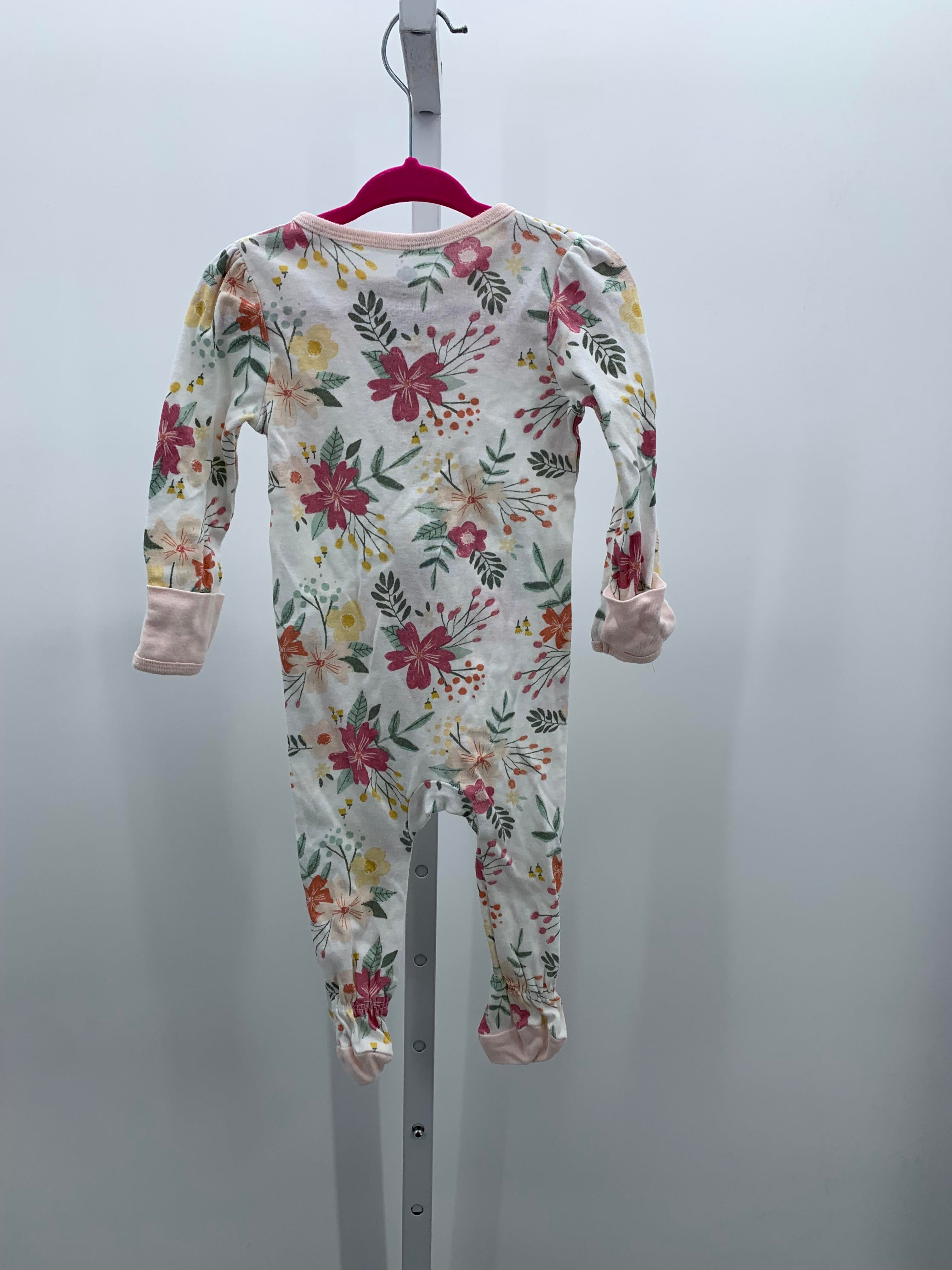 Cloud Island Size 6-9 mon Girls Long Slv. Romper