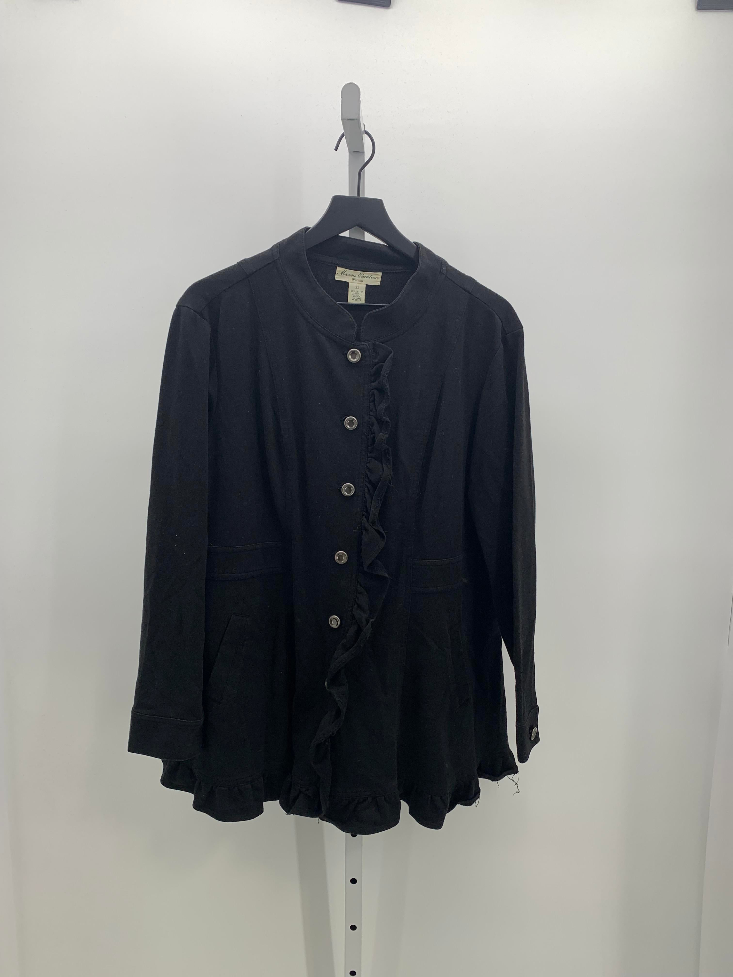 Marisa Christina Size 2X Womens Sweat Jacket