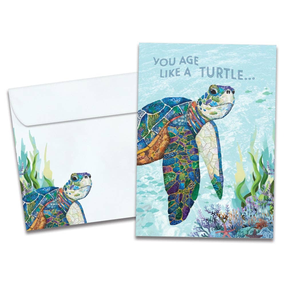 Graceful Turtle, Birthday Card