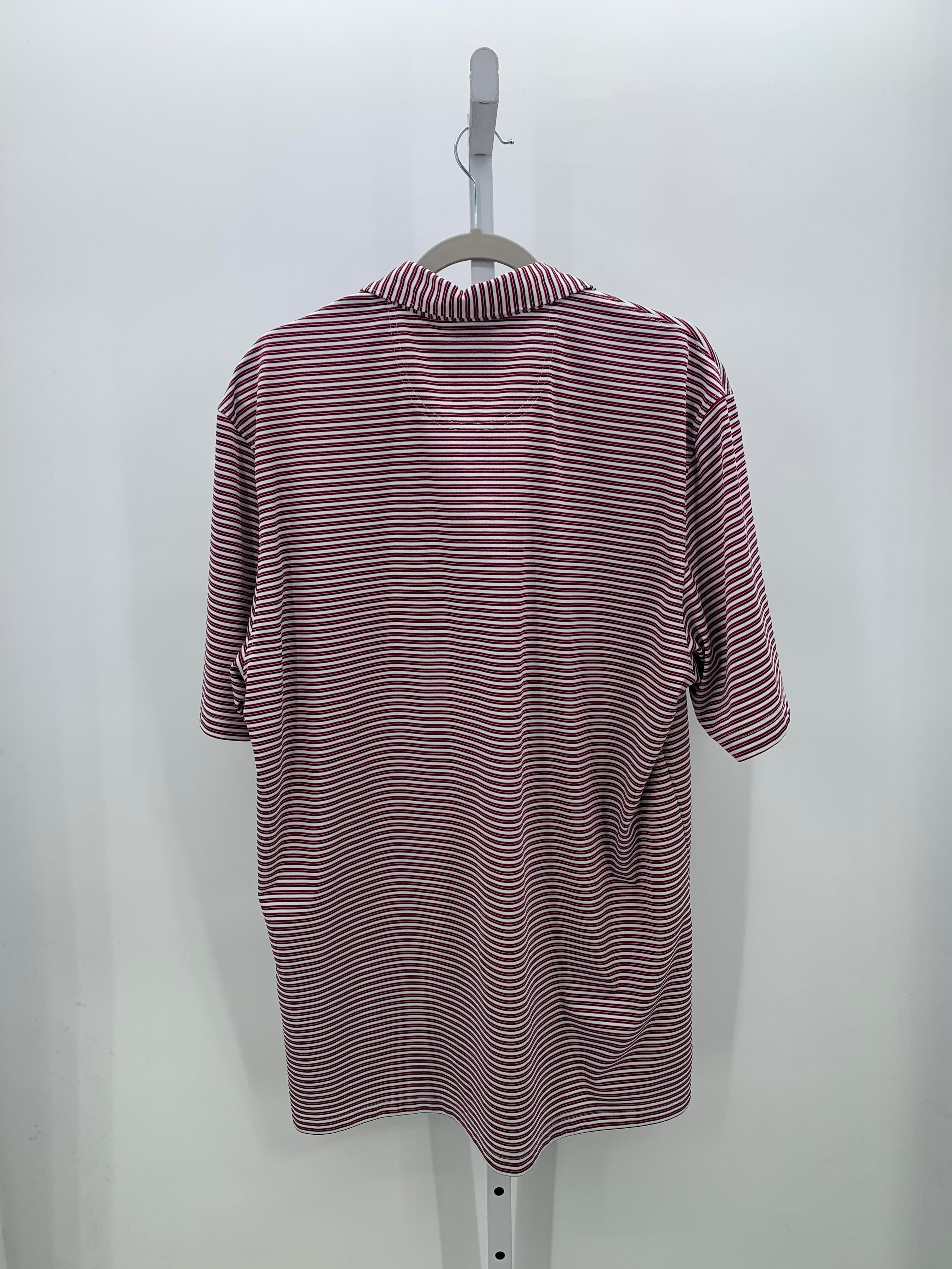 WHITE PURPLE STRIPES POLO