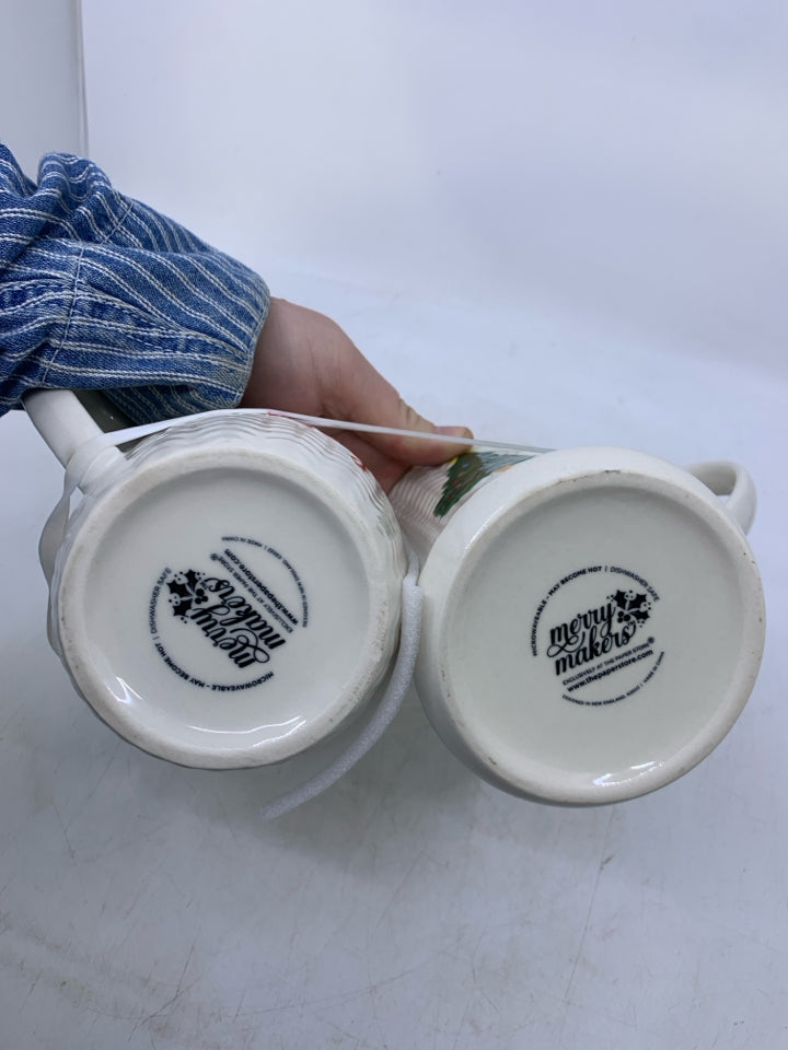 2PC MERRY & BRIGHT MUG SET