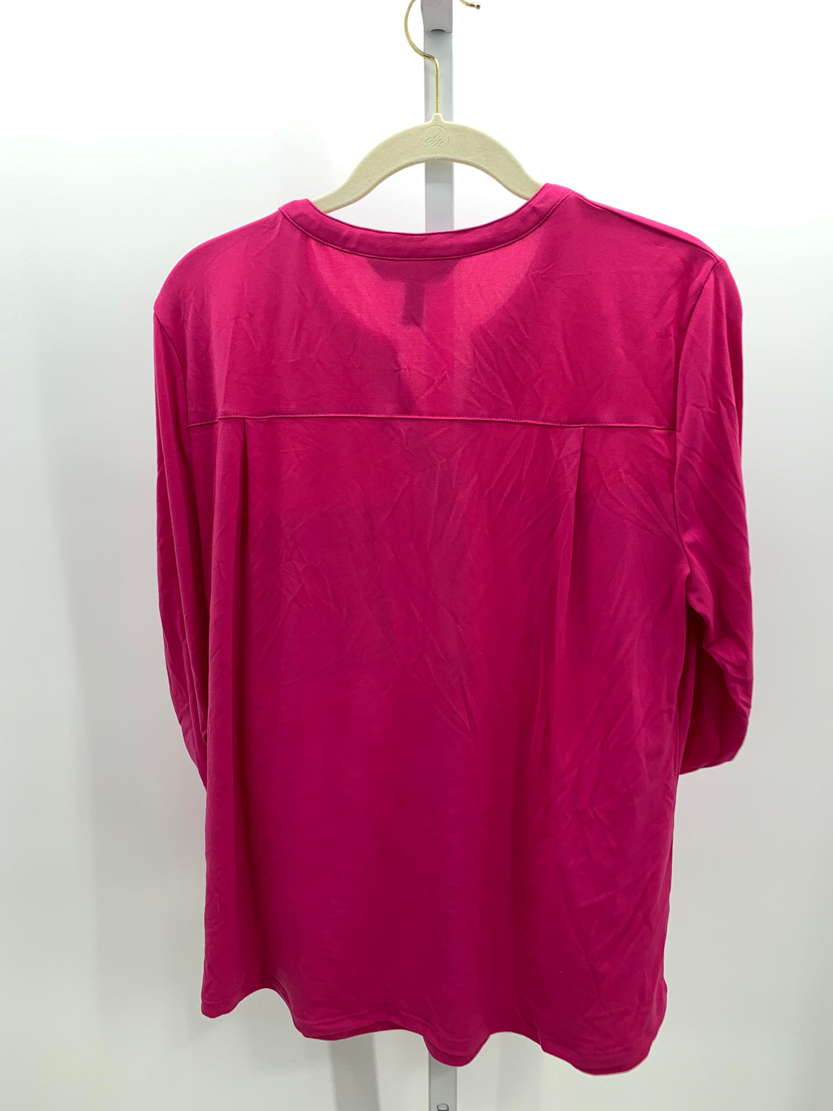 Ellen Tracy Size Large Misses 3/4 Sleeve Shirt
