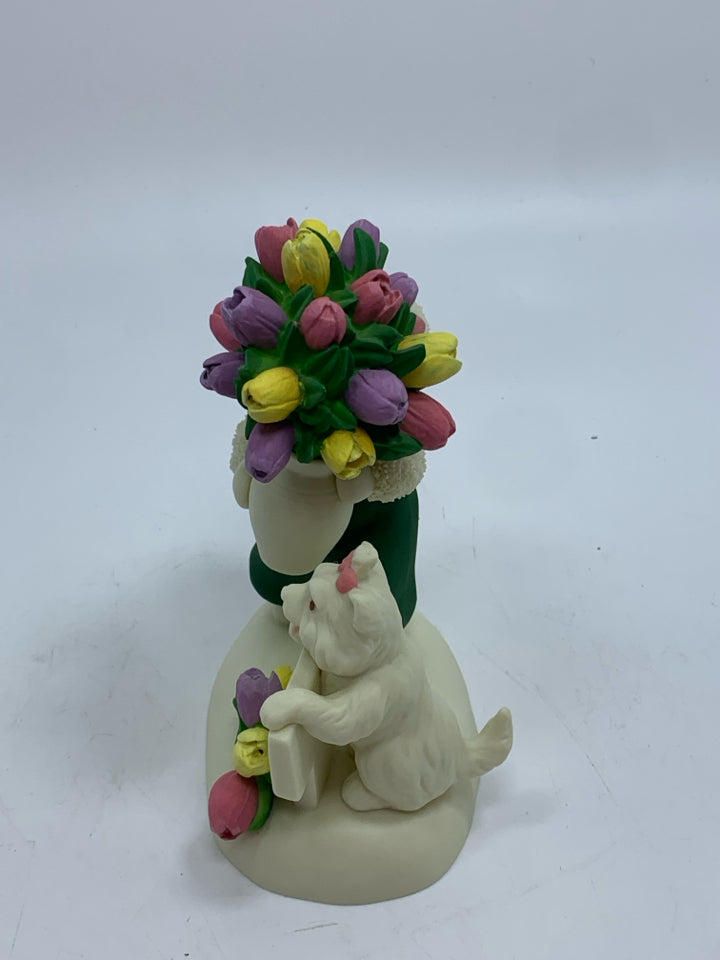 FLOWERS FOR YOU SNOW BABIES FIGURINE.