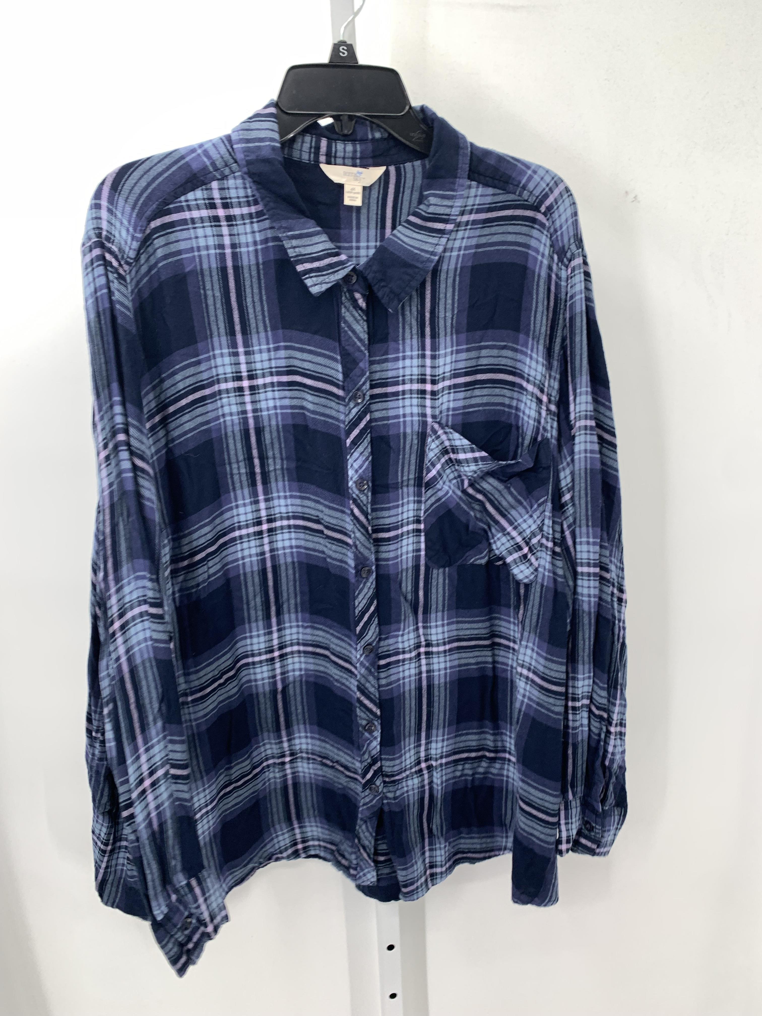 Terra & Sky Size 4X Womens Long Sleeve Shirt