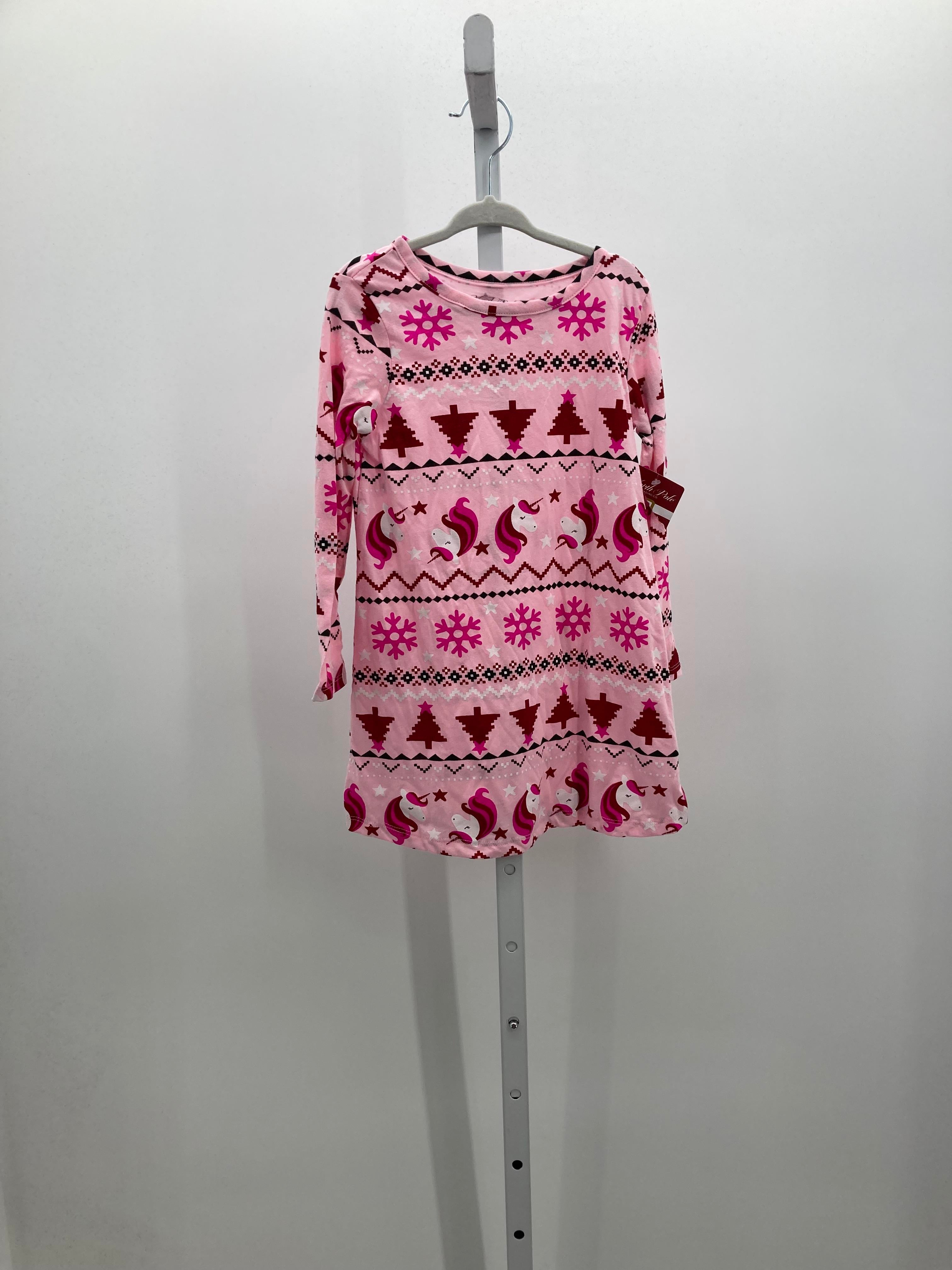 NEW LONG SLV DRESS TREES AND UNICORNS.
