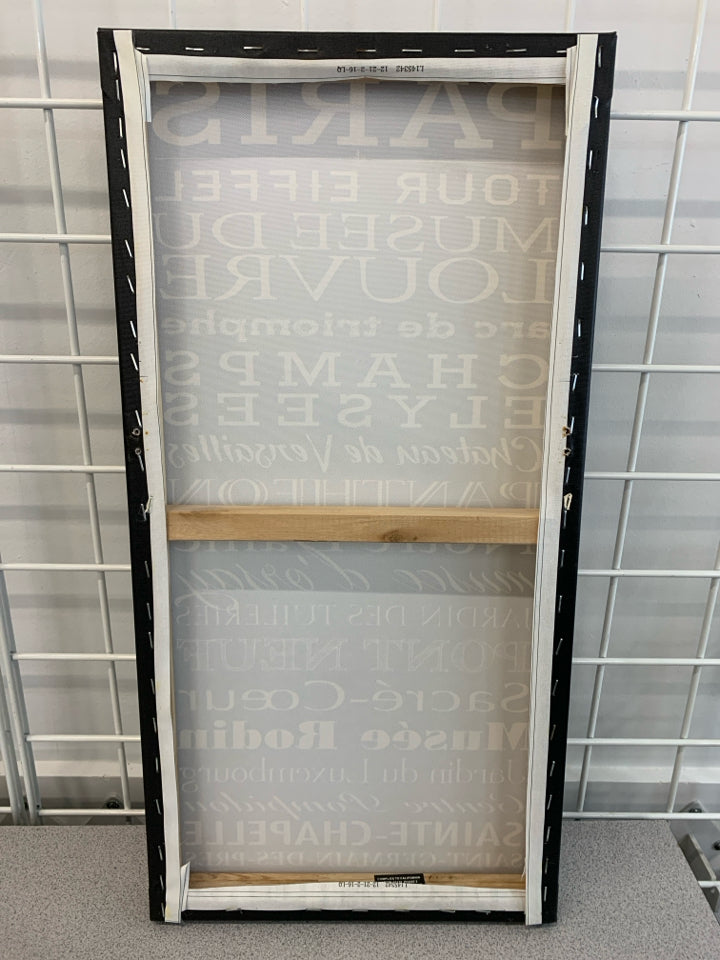 PARIS CANVAS WALL HANGING.