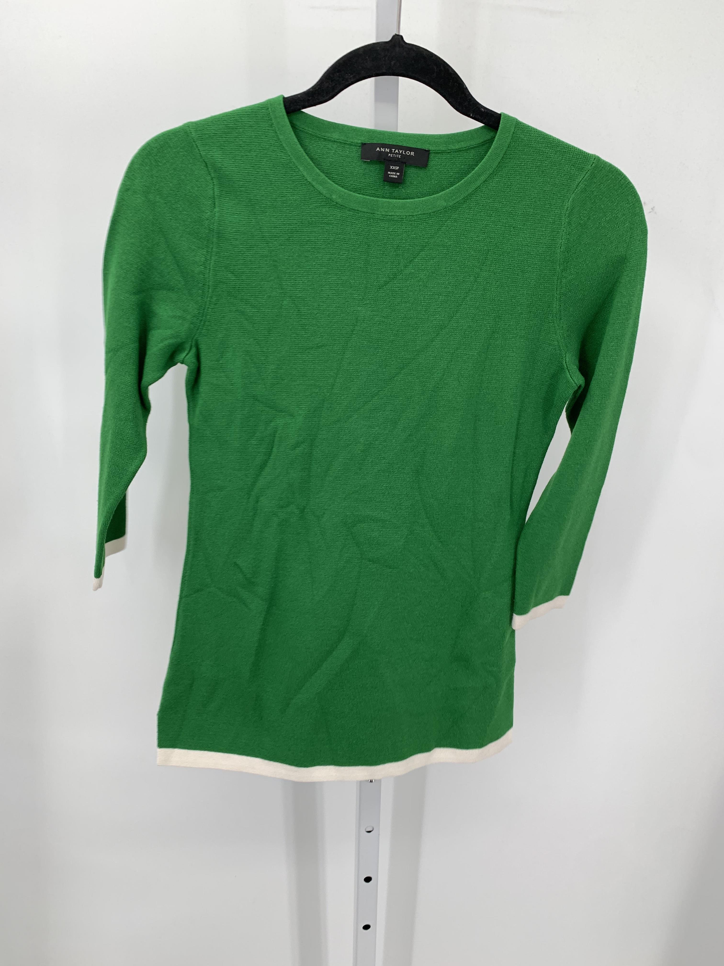 Ann Taylor Size XX Small Petite Petite 3/4 Sleeve Sweater