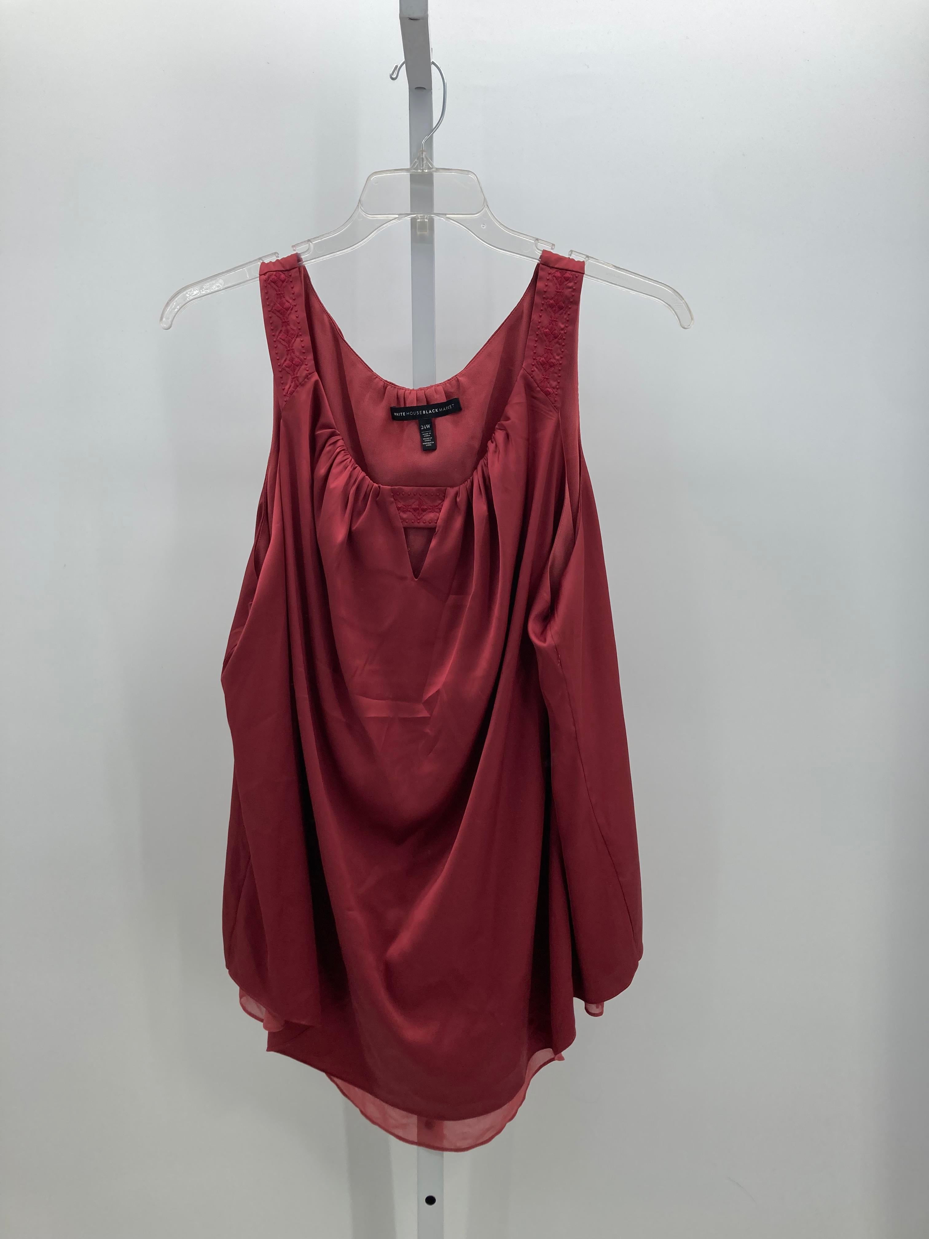 White House Black Size 24 W Womens Sleeveless Shirt