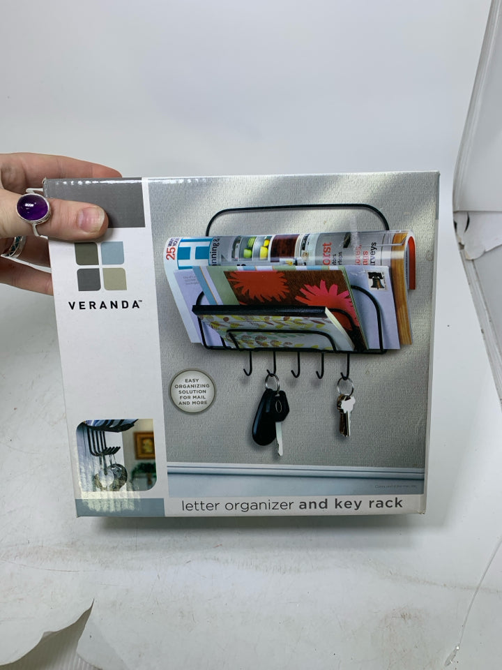 NIB LETTER & KEY RACK ORGANIZER.