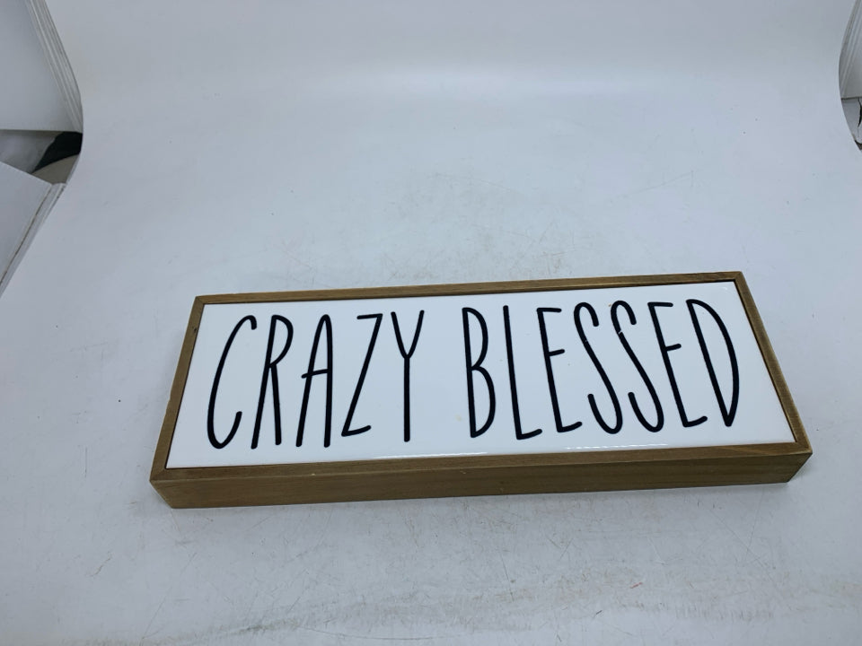 CRAZY BLESSED WALL HANGING.