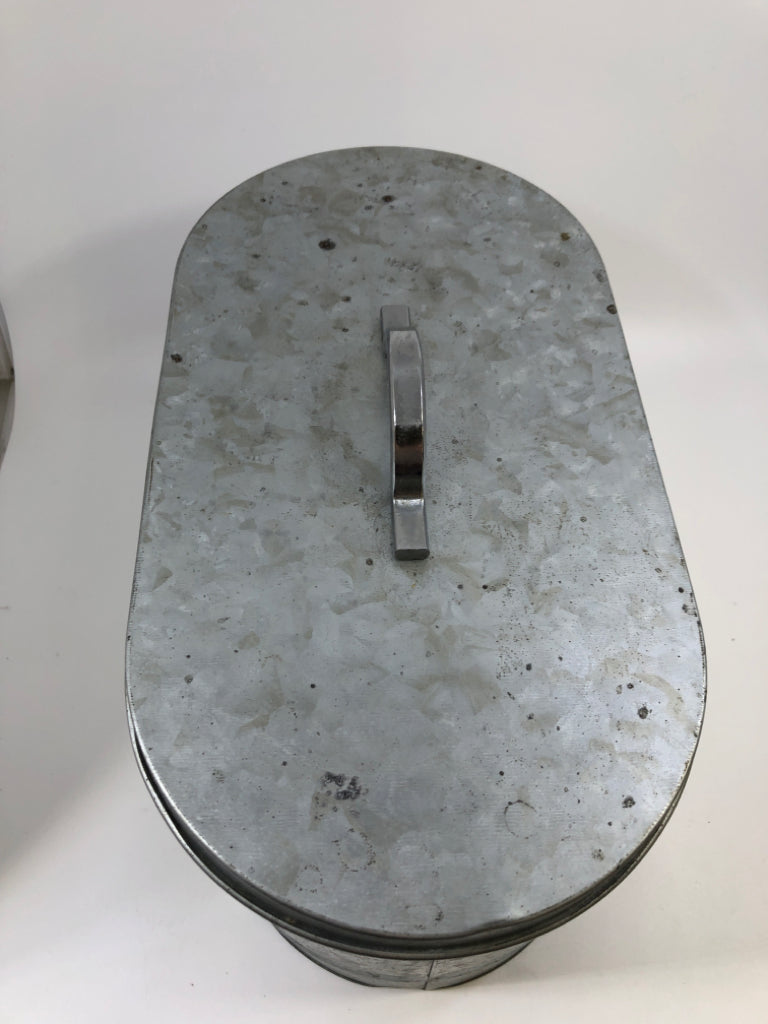 METAL STORAGE/ BREAD BOX.