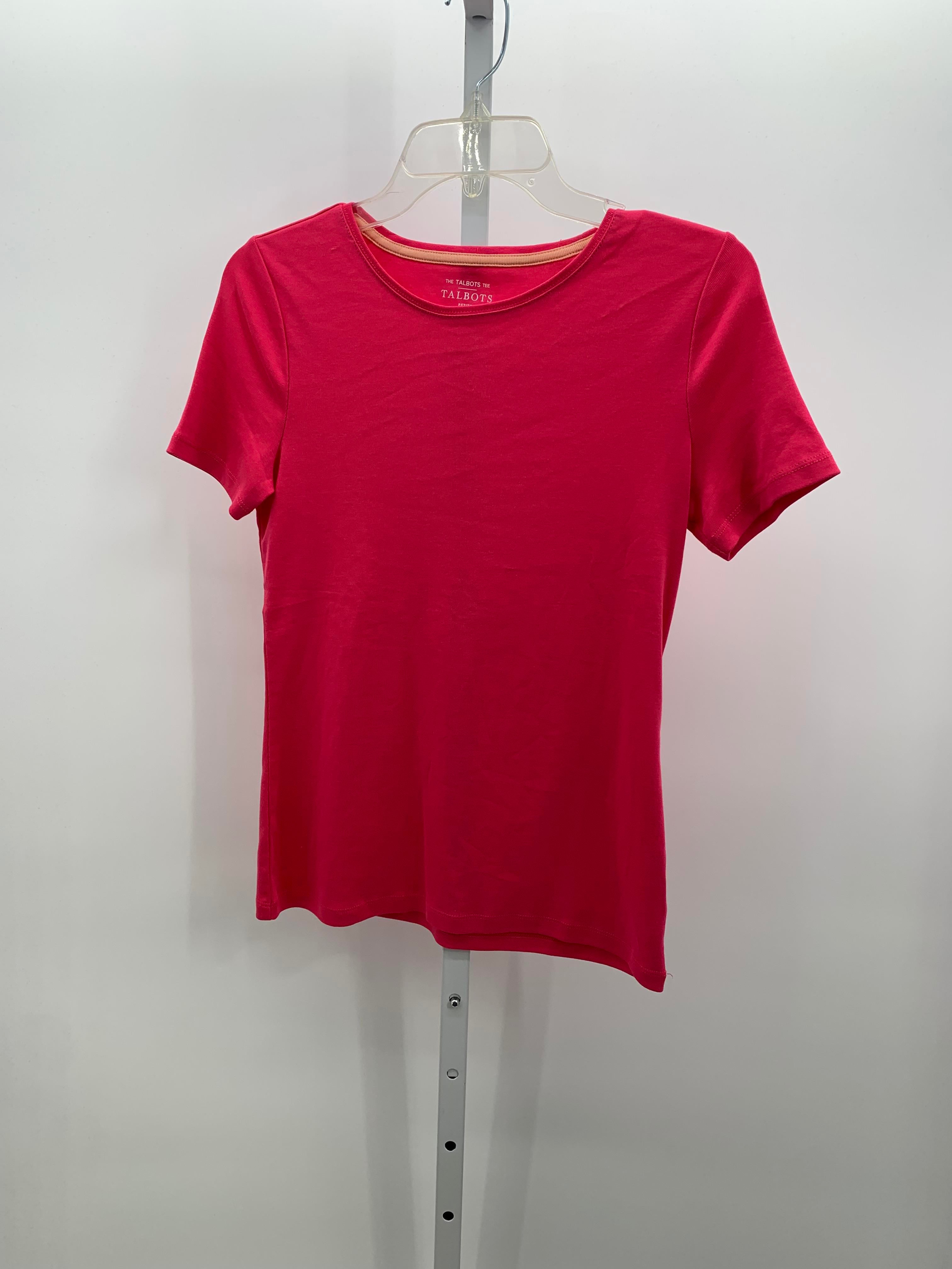 Talbots Size Small Petite Petite Short Sleeve Shirt