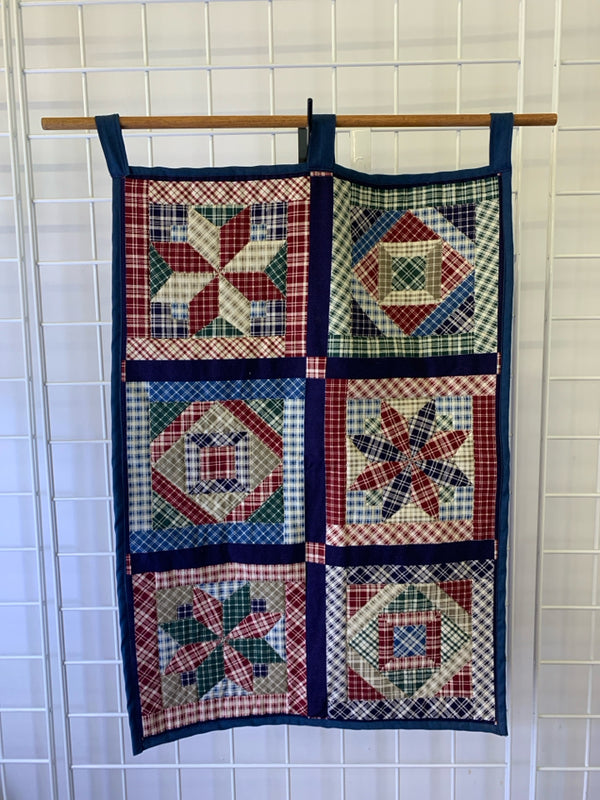 HANGING QUILTED WALL ART.