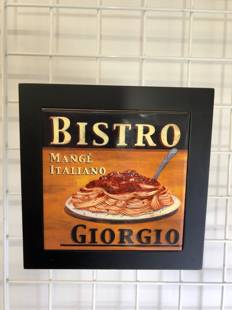 FRAMED BISTRO TRIVET.