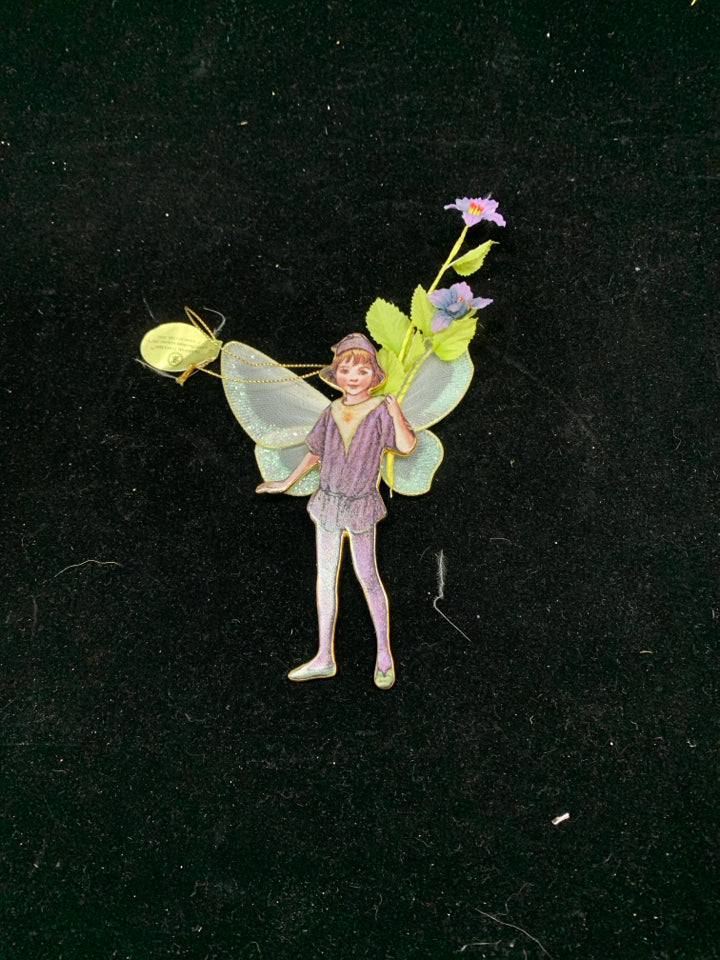 THE DOG-VIOLET FAIRY PORCELAIN ORNAMENT.