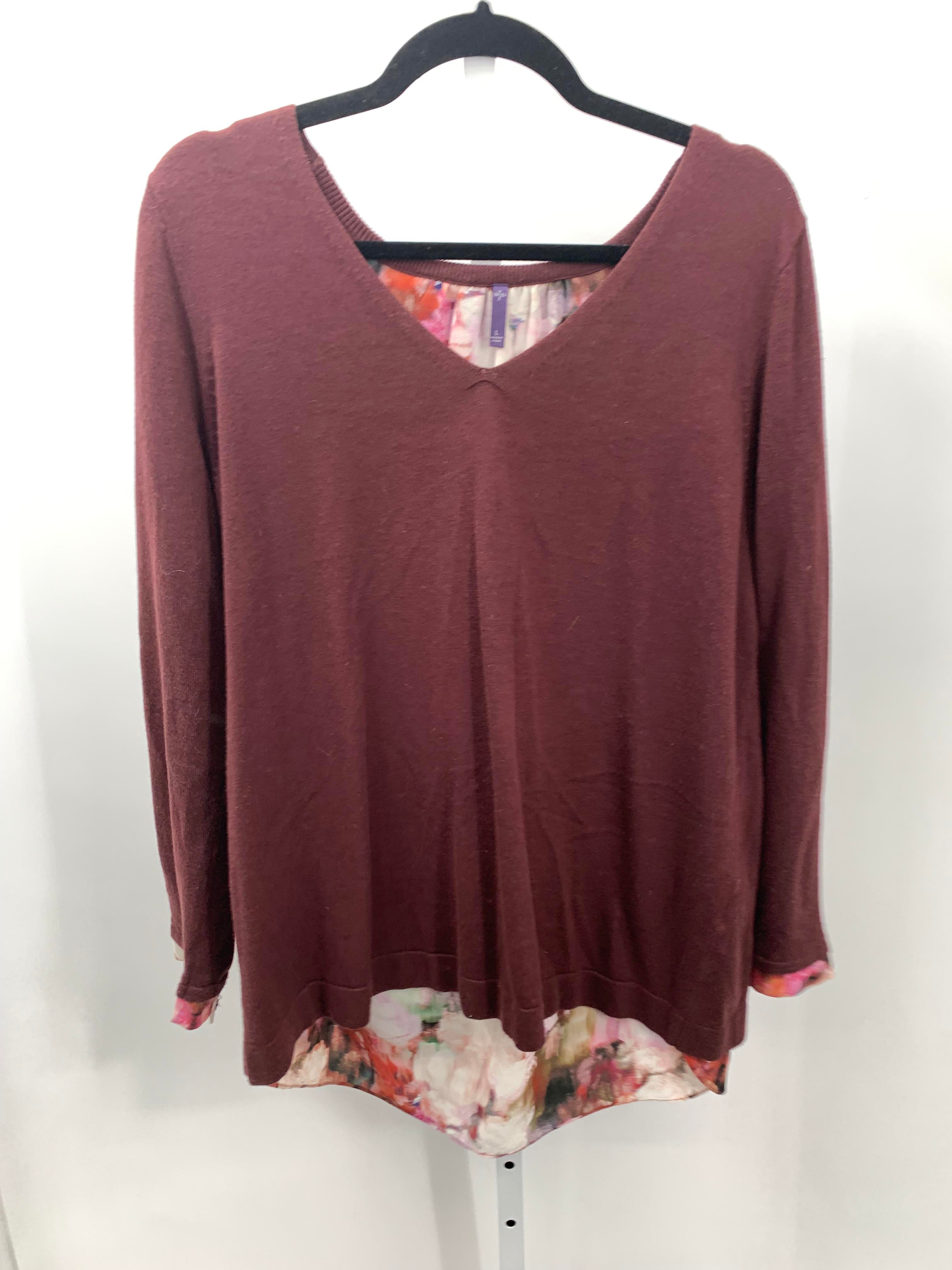 NYDJ Size Large Misses Long Slv Sweater
