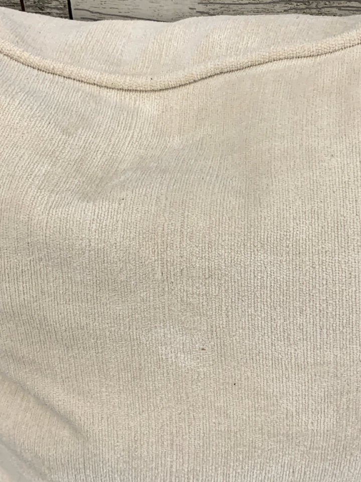 LARGE CREAM PILLOW.