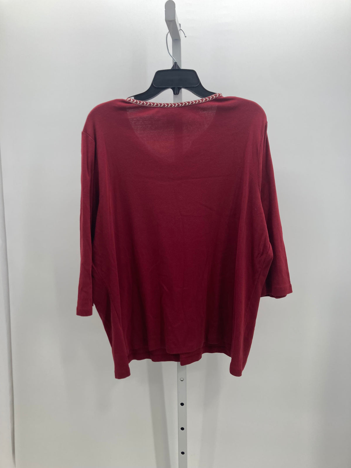CJ Banks Size 1X Womens 3/4 Sleeve Shirt