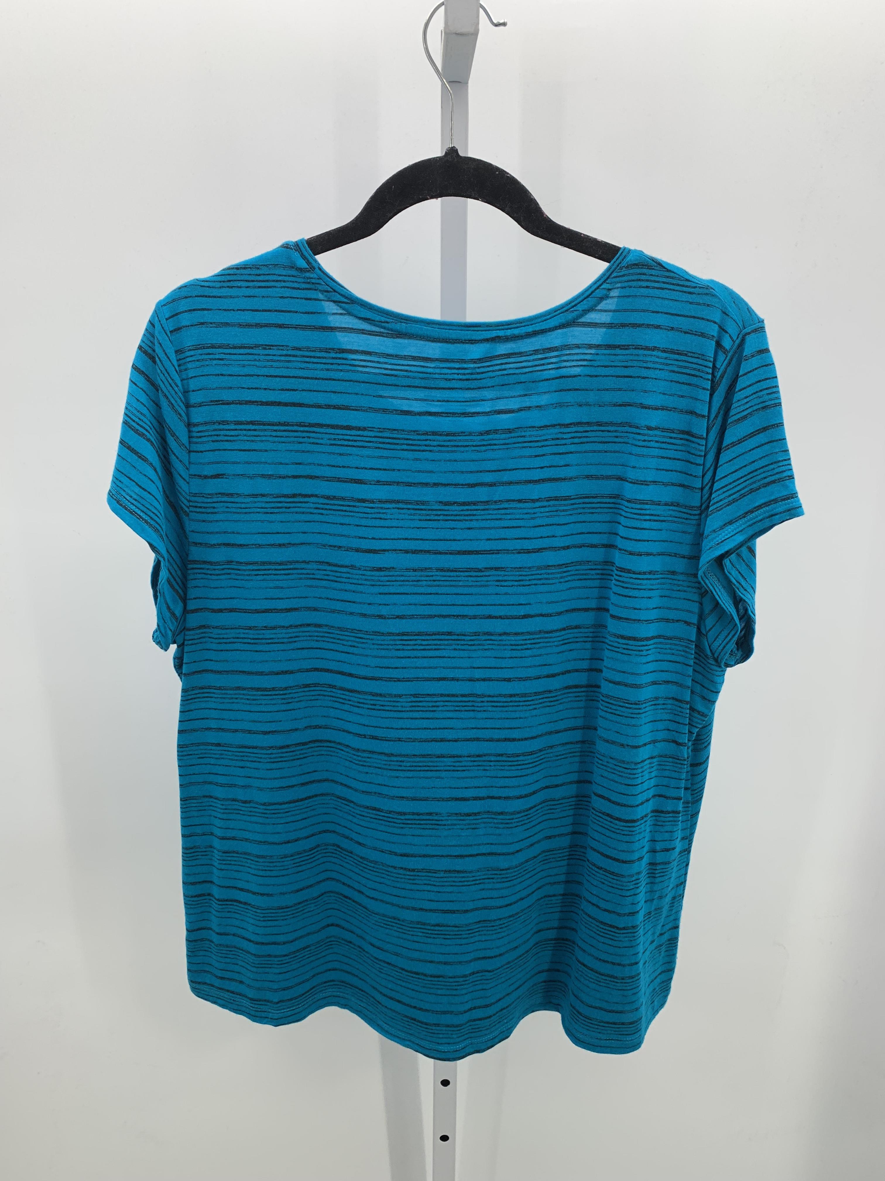 Apricot Size X Large Petite Petite Short Sleeve Shirt
