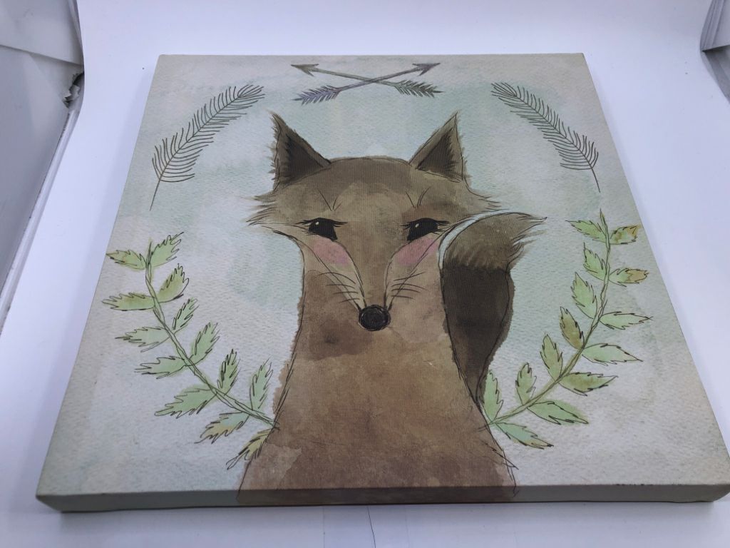 FOX CANVAS WALL ART.