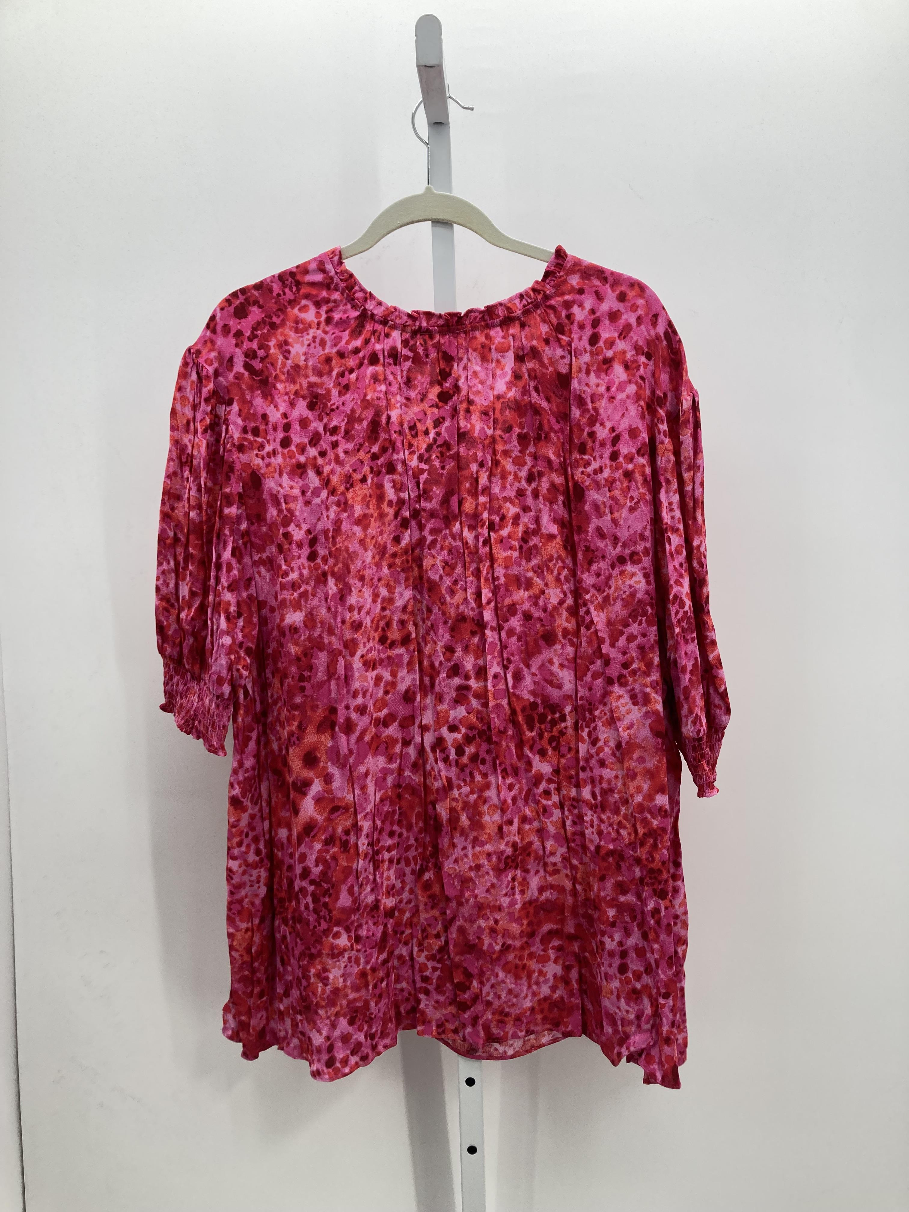Terra & Sky Size 4X Womens Short Sleeve Shirt