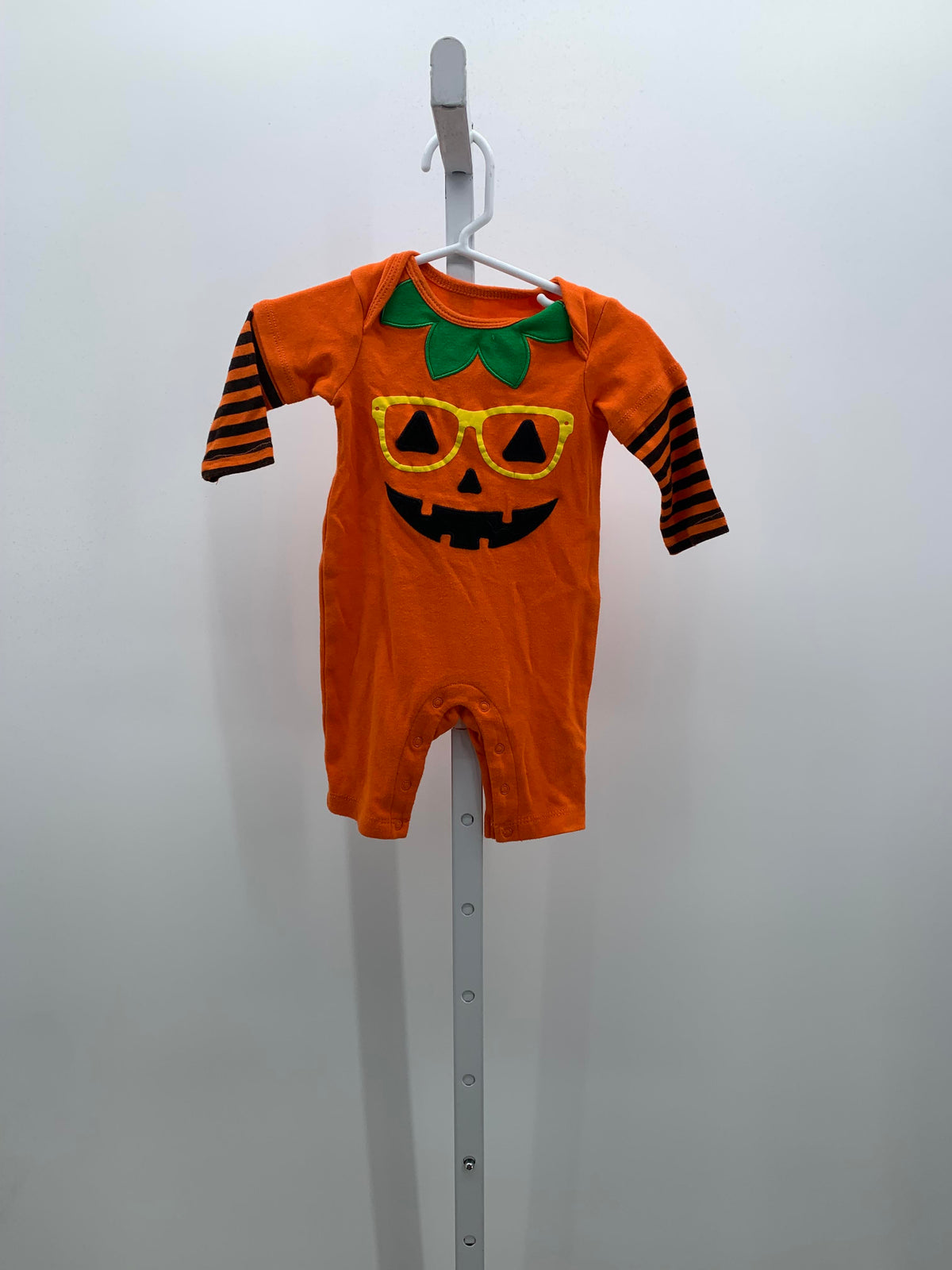 LONG SLV ROMPER JAK O' LANTERN WAY TO CELEBRATE