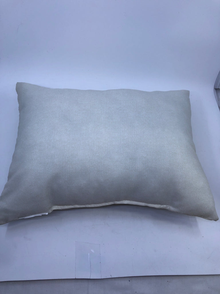 BELIEVE WHITE PILLOW.