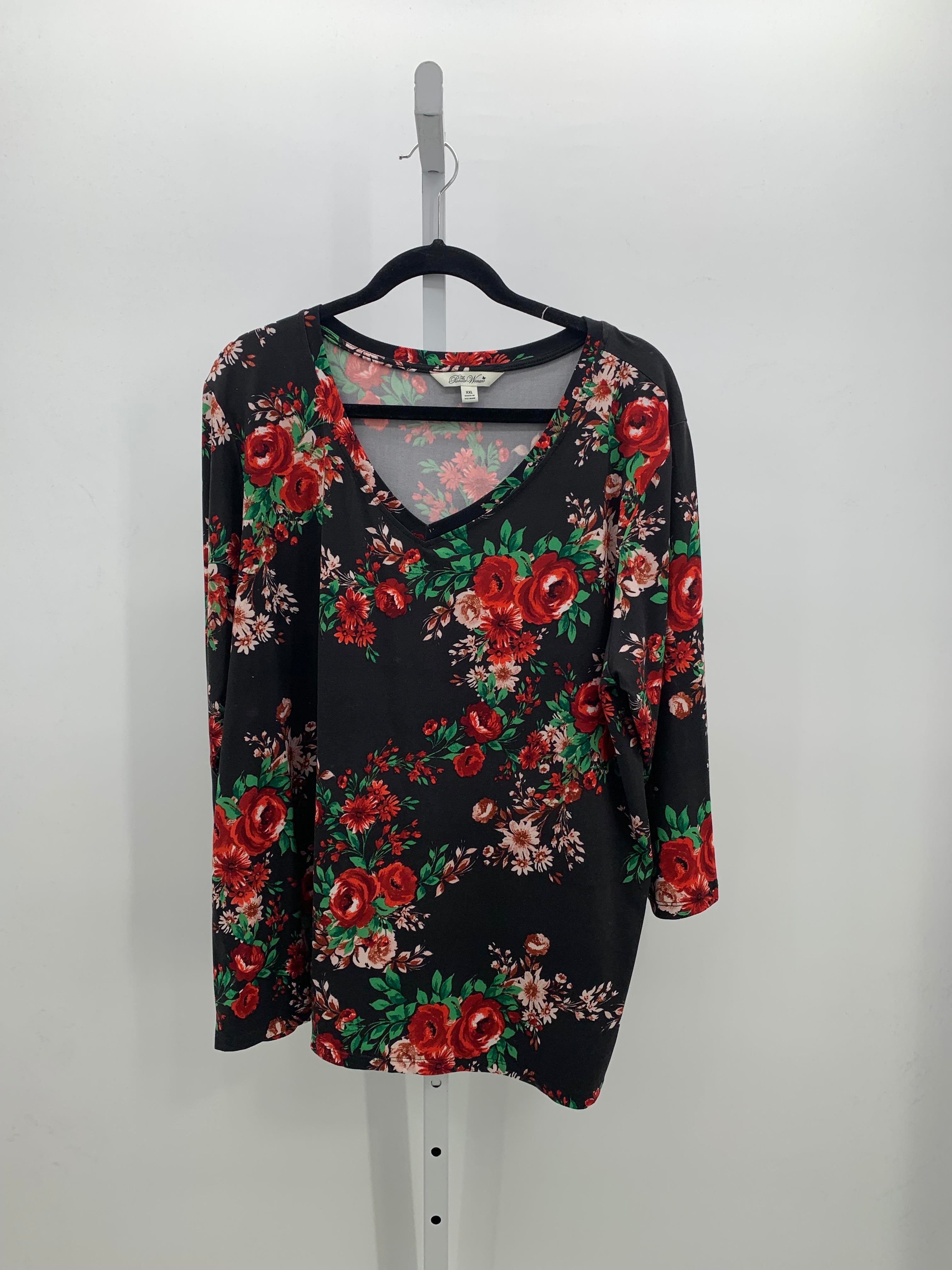 Size XXL Misses 3/4 Sleeve Shirt