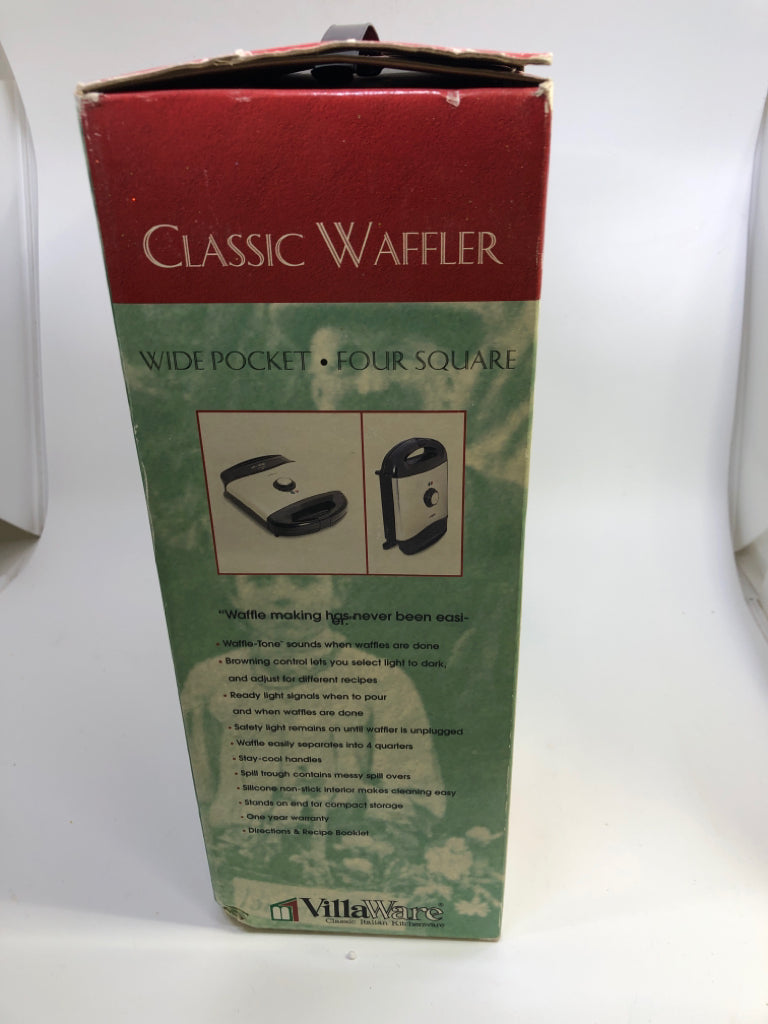 NIB CLASSIC WAFFLER VILLA WARE.
