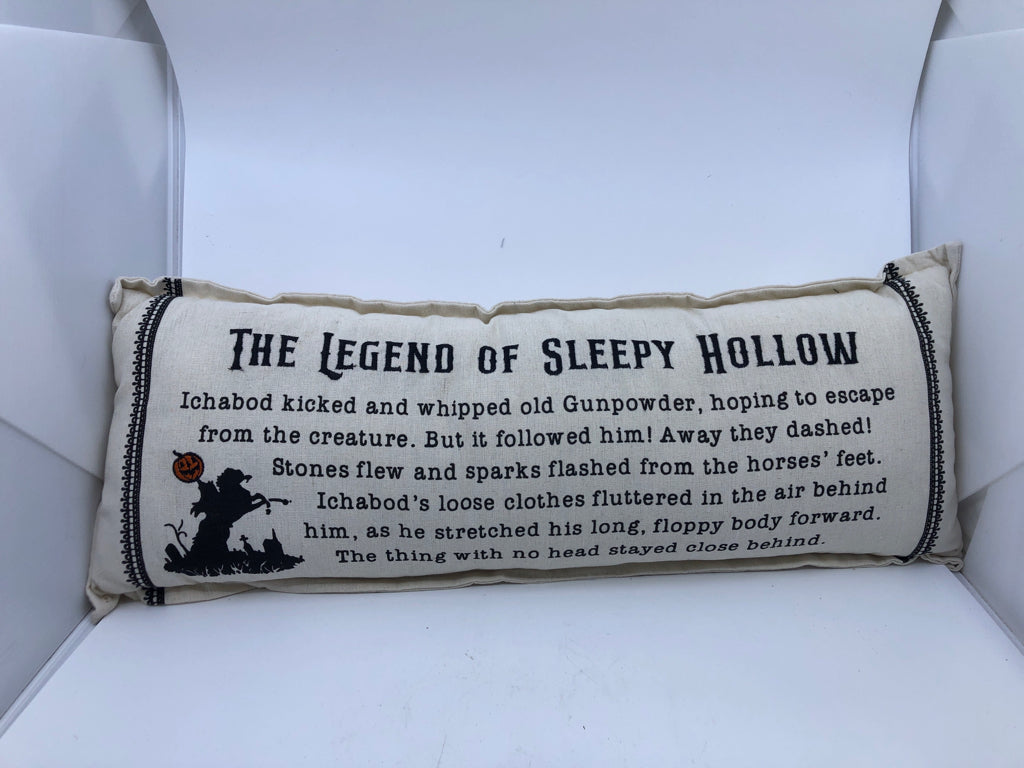 THE LEGEND OF SLEEPY HOLLOW RECTANGLE PILLOW.